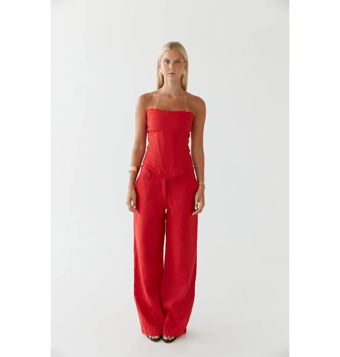 HNTR The Label Luiza Corset Red Size XS / AU 6 for rent on The Volte - main image