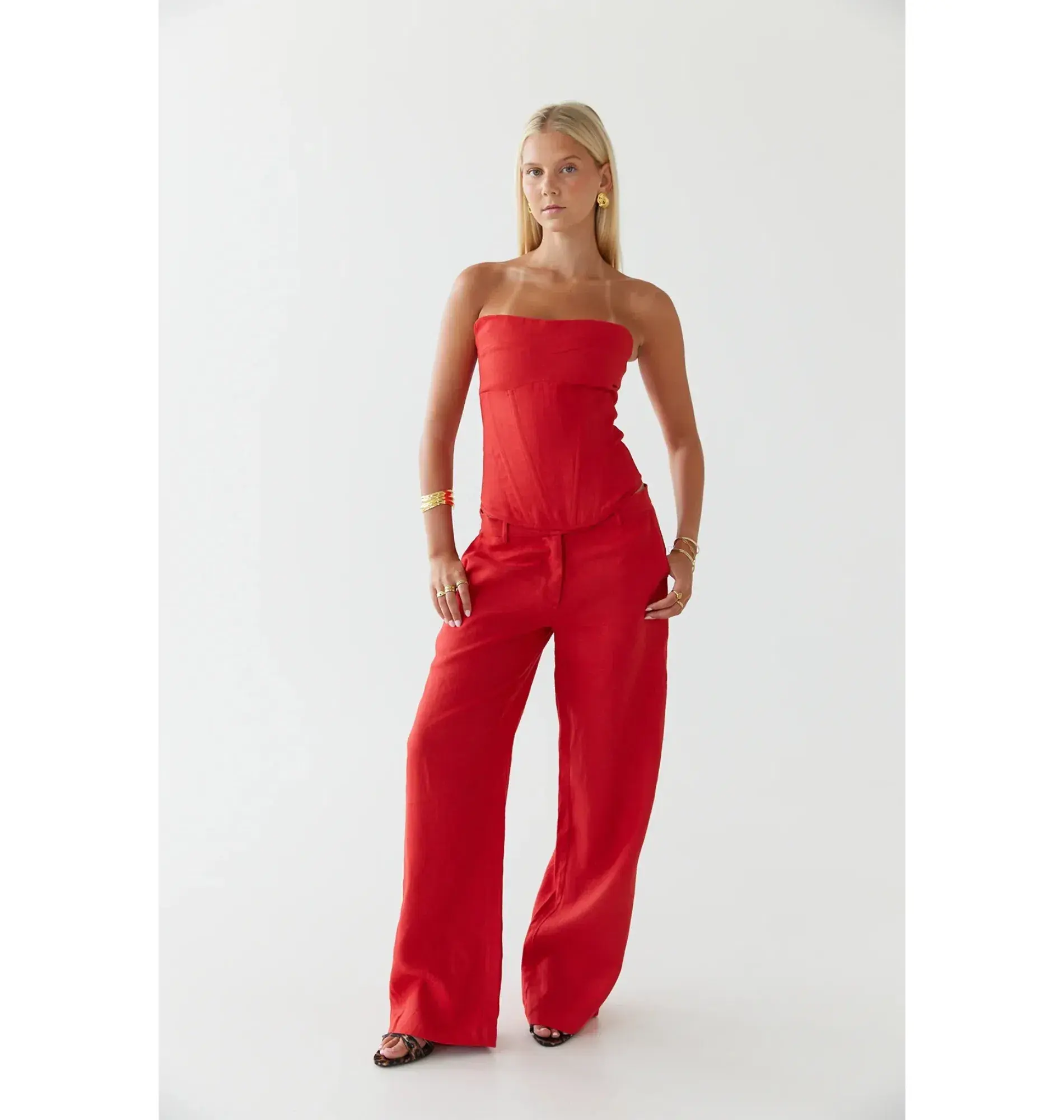HNTR The Label Luiza Corset Red Size XS / AU 6 - Image 2