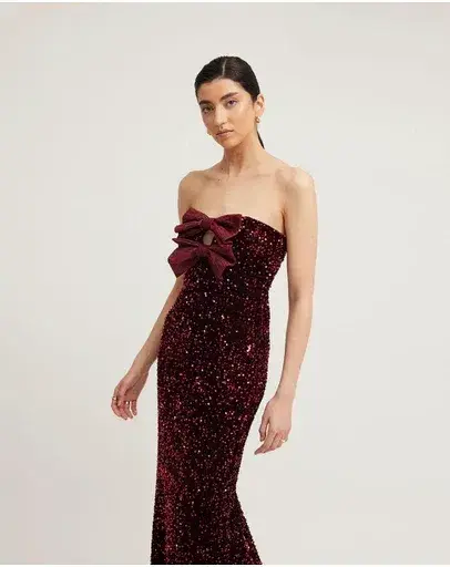 Tojha Harlynne Maxi Dress Merlot Size 8 - Image 1