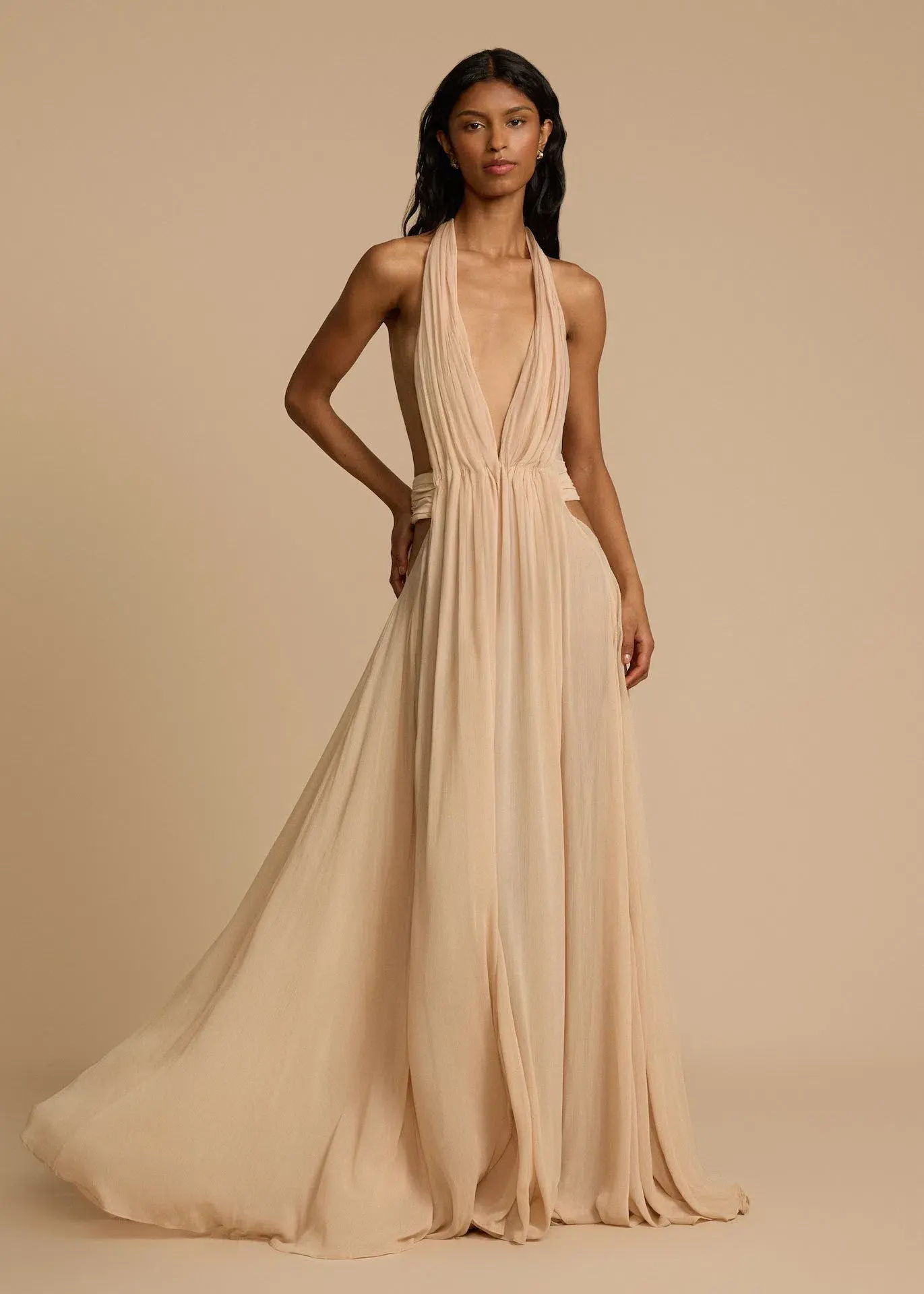 Arcina Ori Florence Maxi Dress Vintage Stone Nude Size XS / AU 6 - Image 1