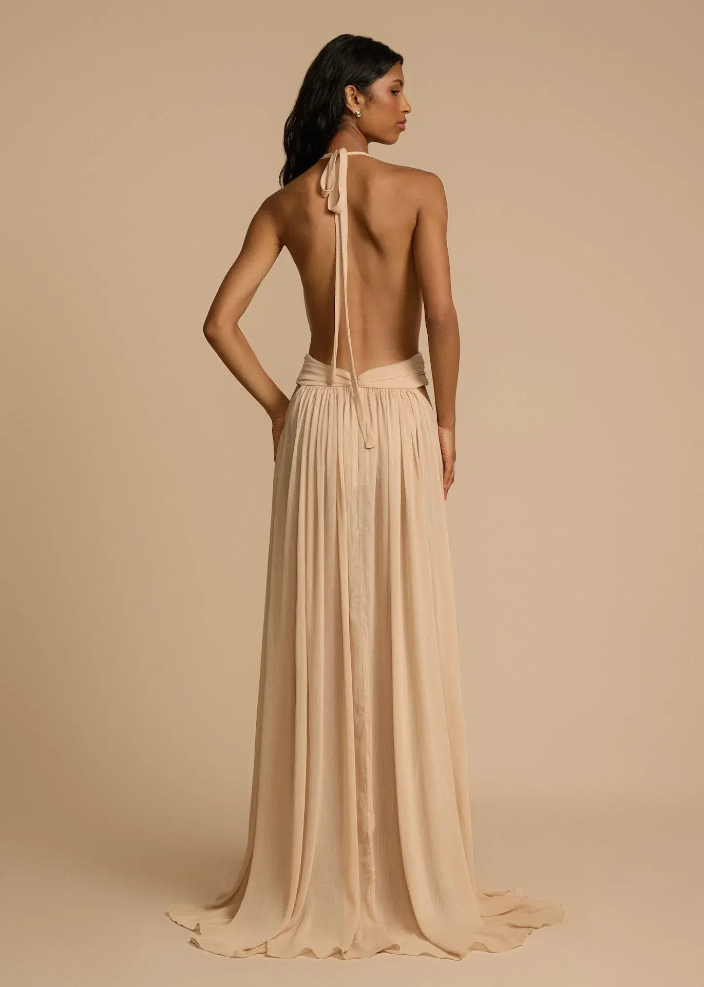 Arcina Ori Florence Maxi Dress Vintage Stone Nude Size XS / AU 6 - Image 2