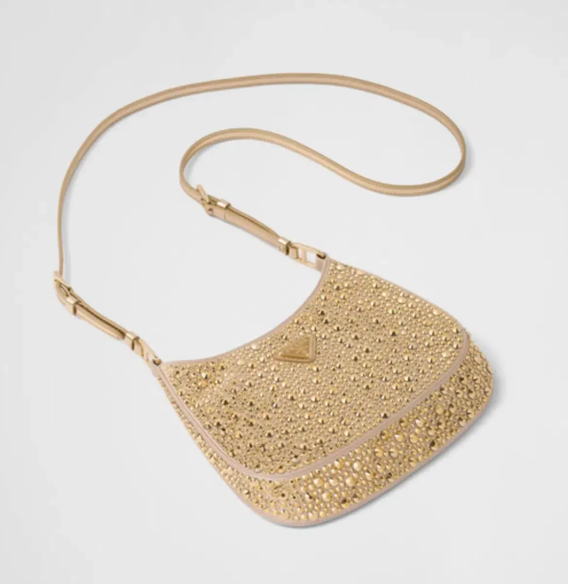Prada Cleo Crystal Gold Bag - Image 4