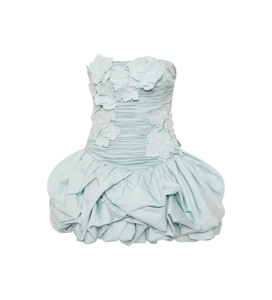 Aje Splendour Mini Dress in Silver Blue Size 12 for rent on The Volte - main image