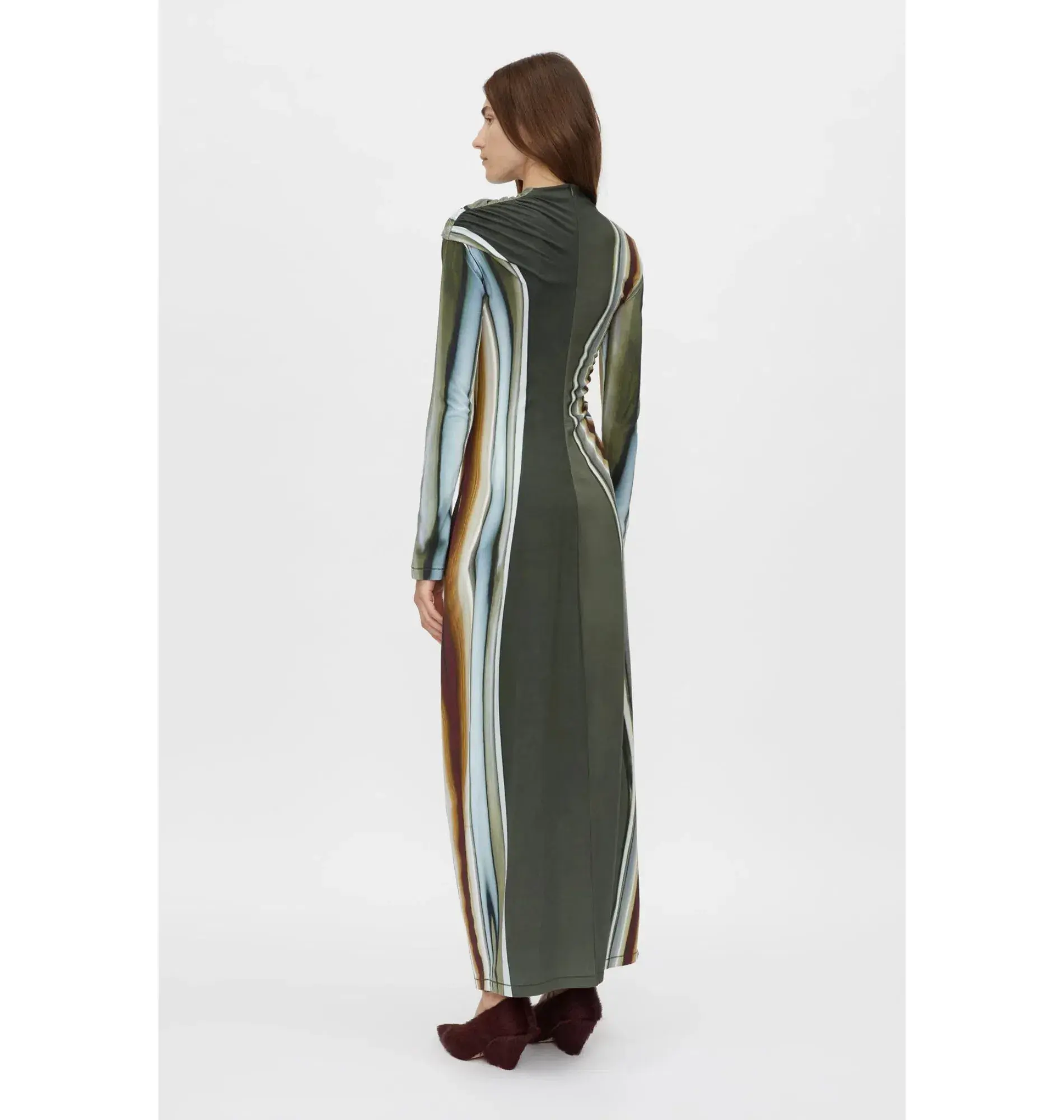 Camilla and Marc Elixir Print Jersey Maxi Dress in Elixir Print Size AU 10  - Image 3