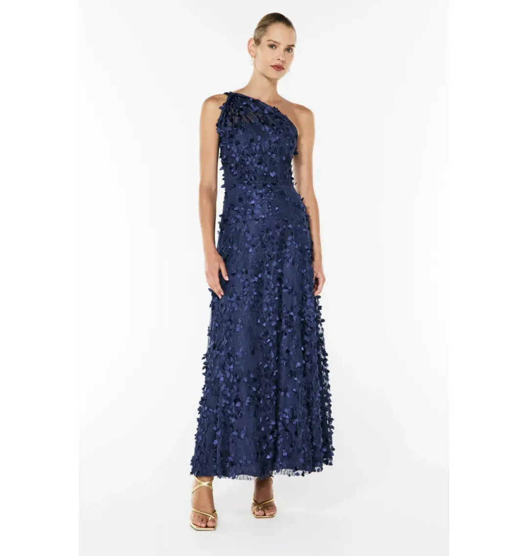 Manning Cartell Enchantment One Shoulder Dress in Royal Blue Size AU 14 for rent on The Volte - main image