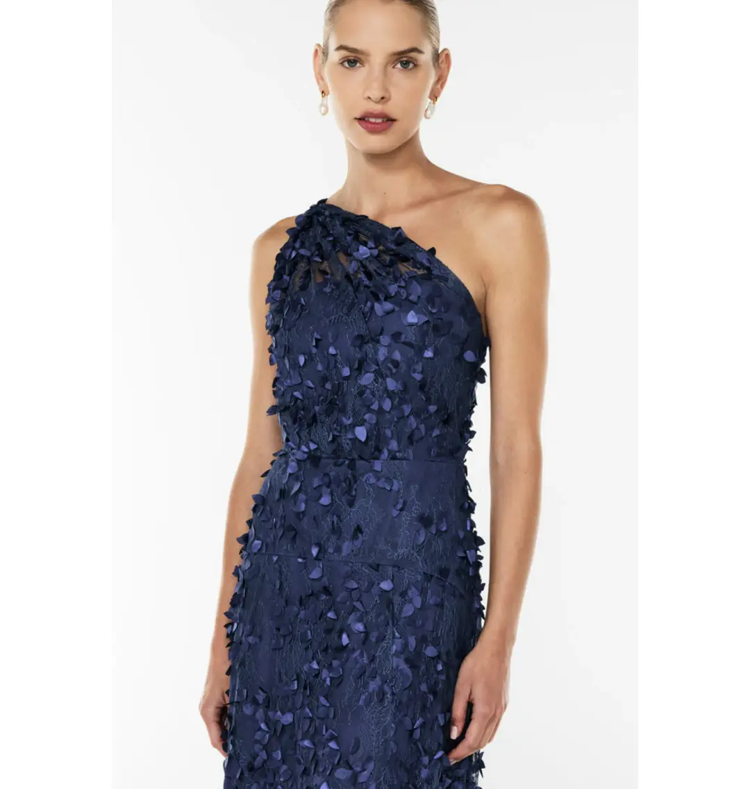 Manning Cartell Enchantment One Shoulder Dress in Royal Blue Size AU 14 for rent on The Volte - main image