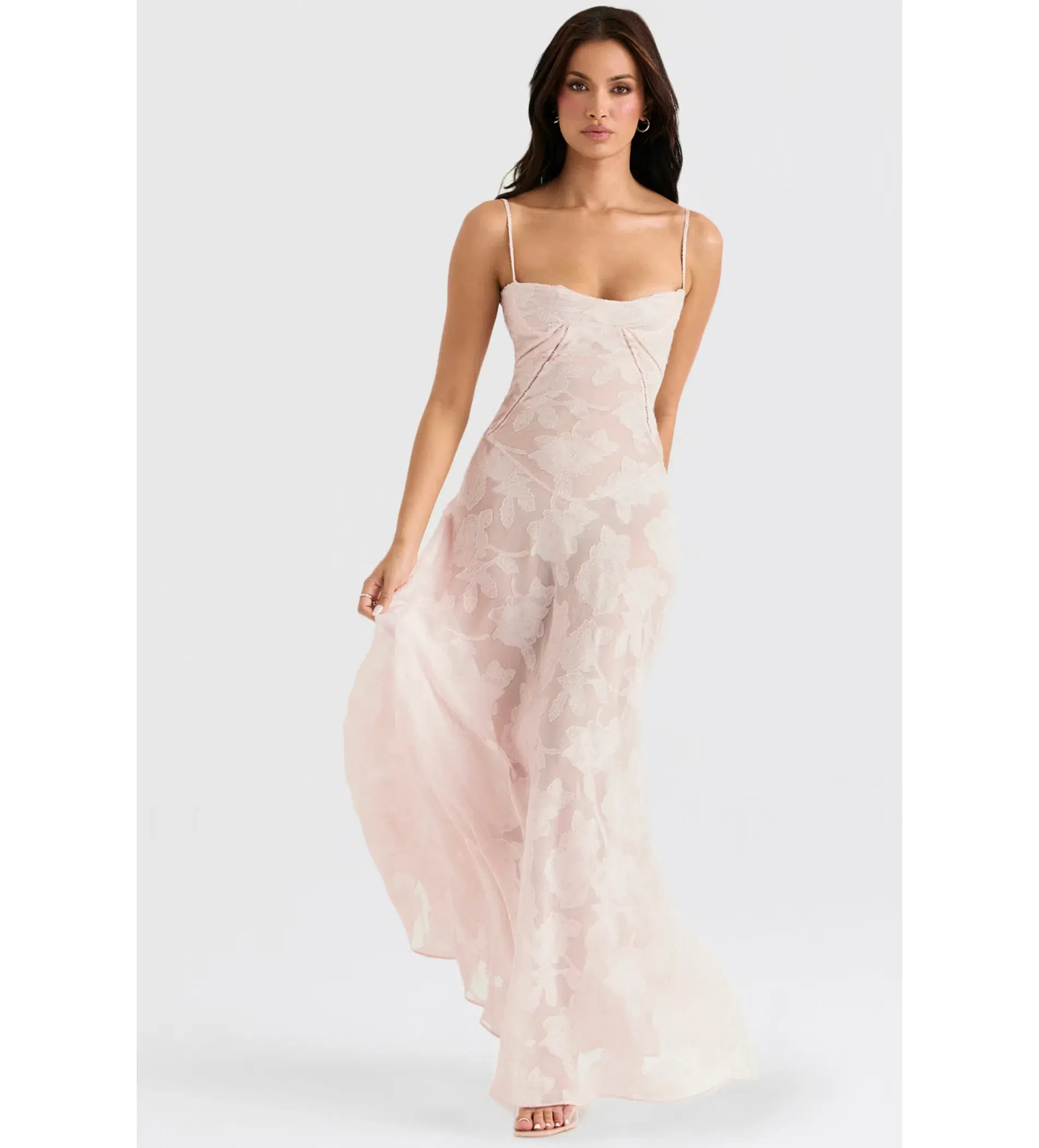House of CB Seren Maxi Dress Pink Size XS / AU 6 - Image 1