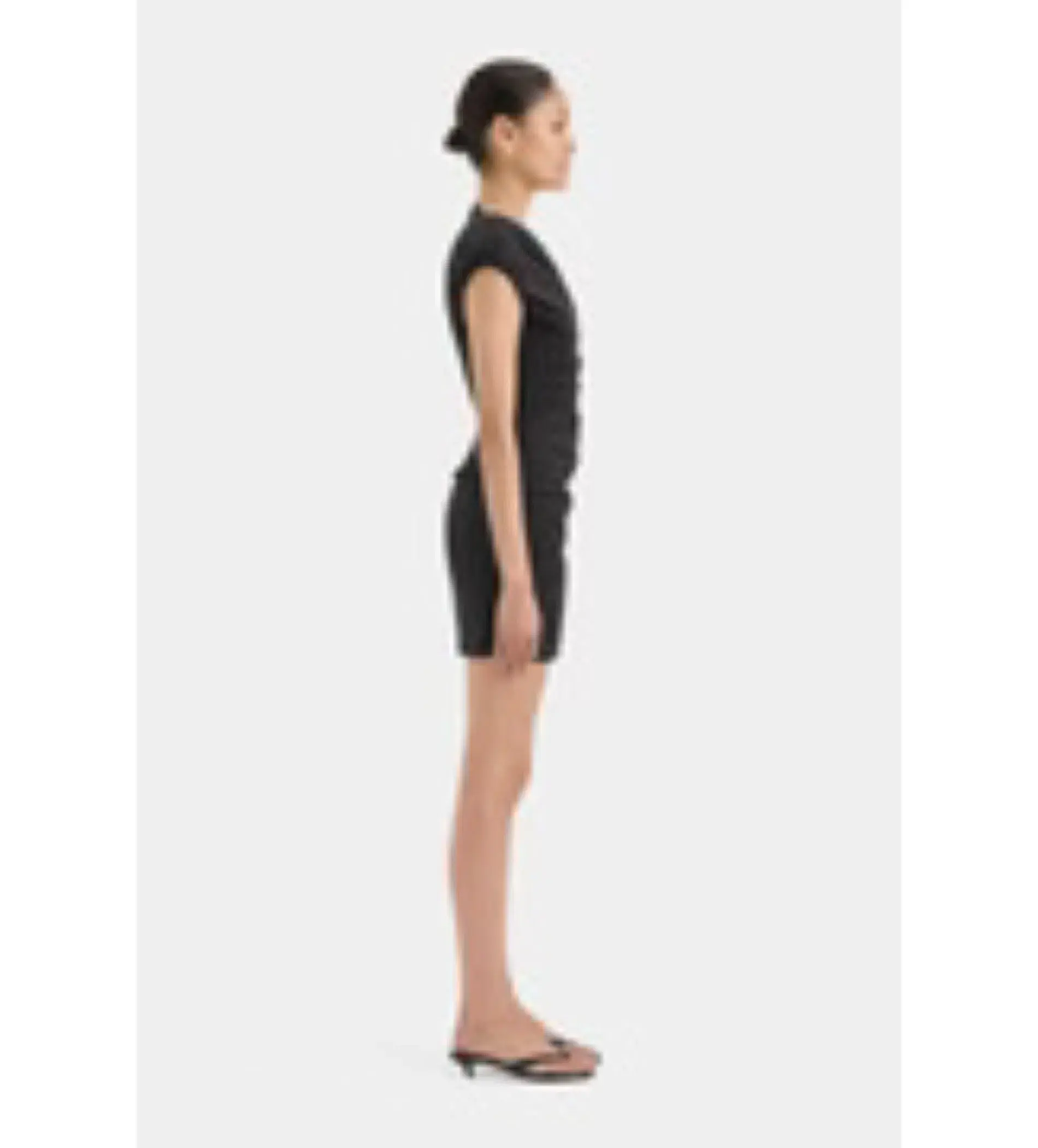 SIR The Label Azul Gathered Mini Dress in Black Size AU 8 - Image 2