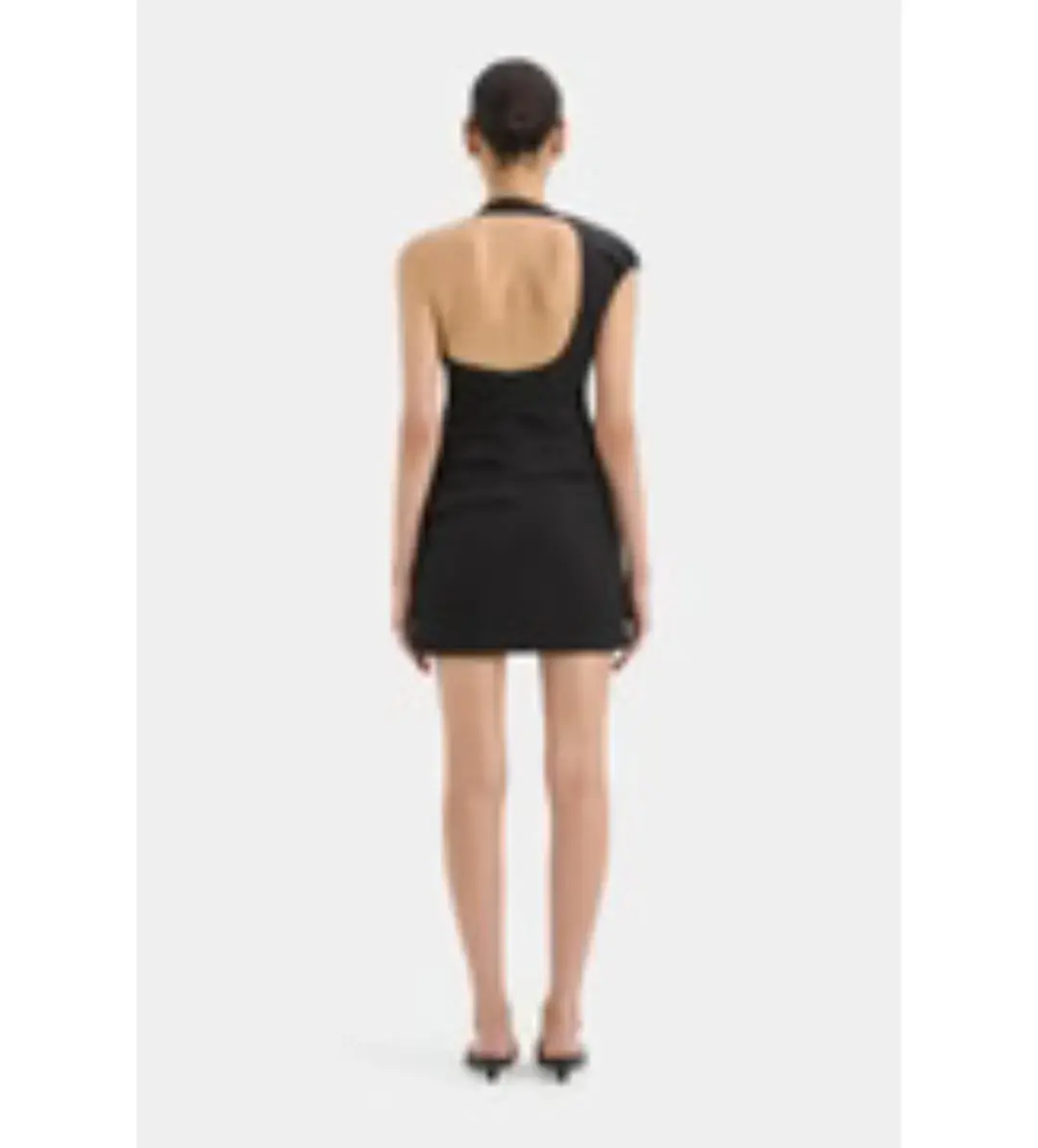 SIR The Label Azul Gathered Mini Dress in Black Size AU 8 for rent on The Volte - main image