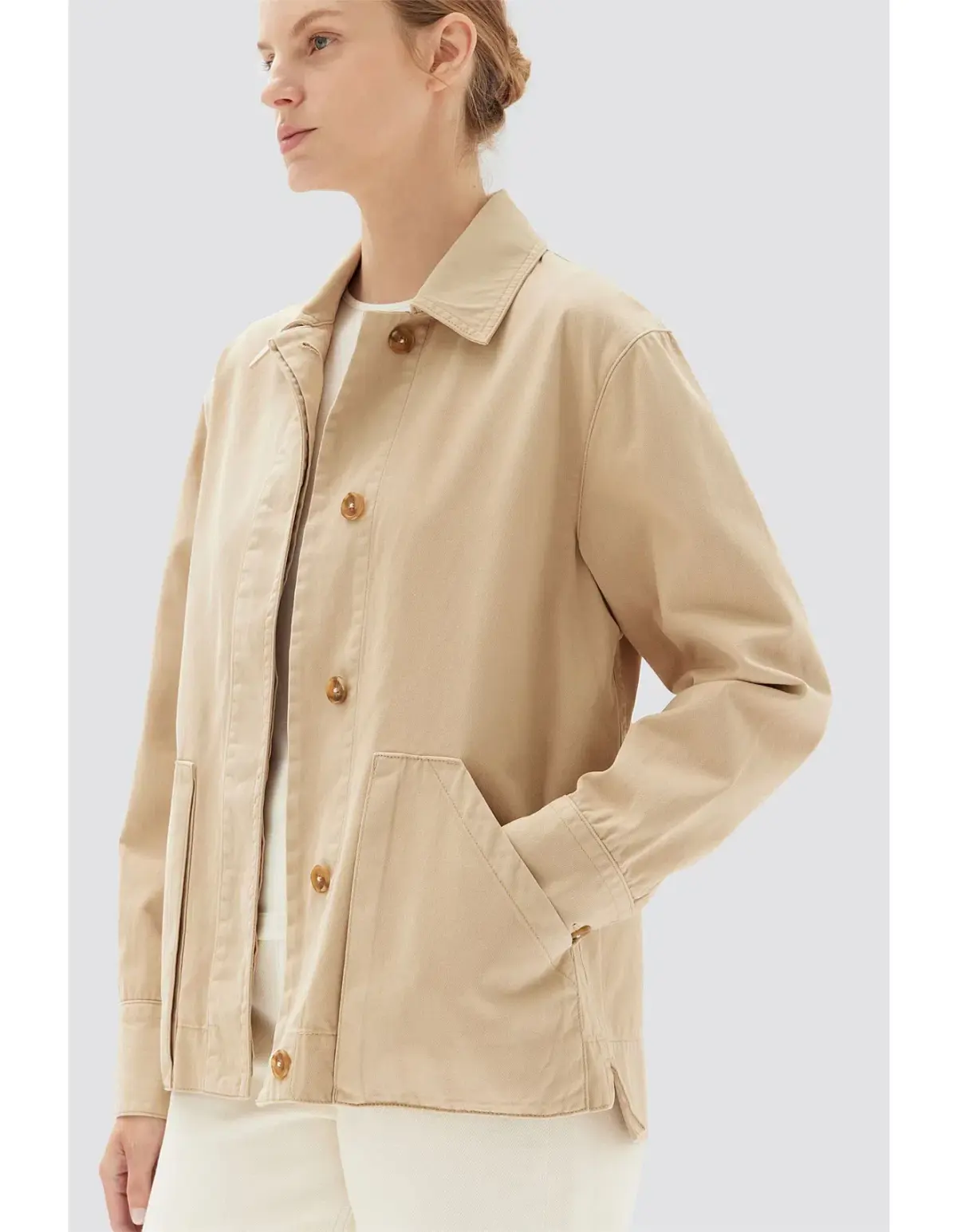Assembly Label Madison Jacket Light Khaki Size AU 10 - Image 3