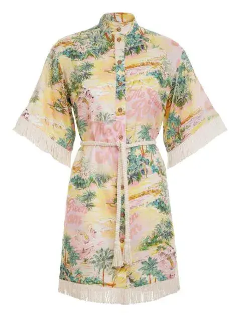 Zimmermann Vacay Short Sleeve Dress Size 1 / AU 10 for rent on The Volte - main image