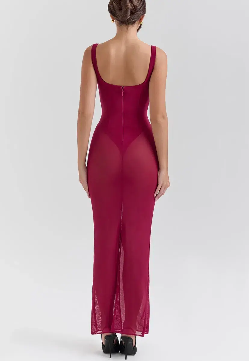 House of CB Robina Dress Red Maxi Size S / AU 8 for rent on The Volte - main image