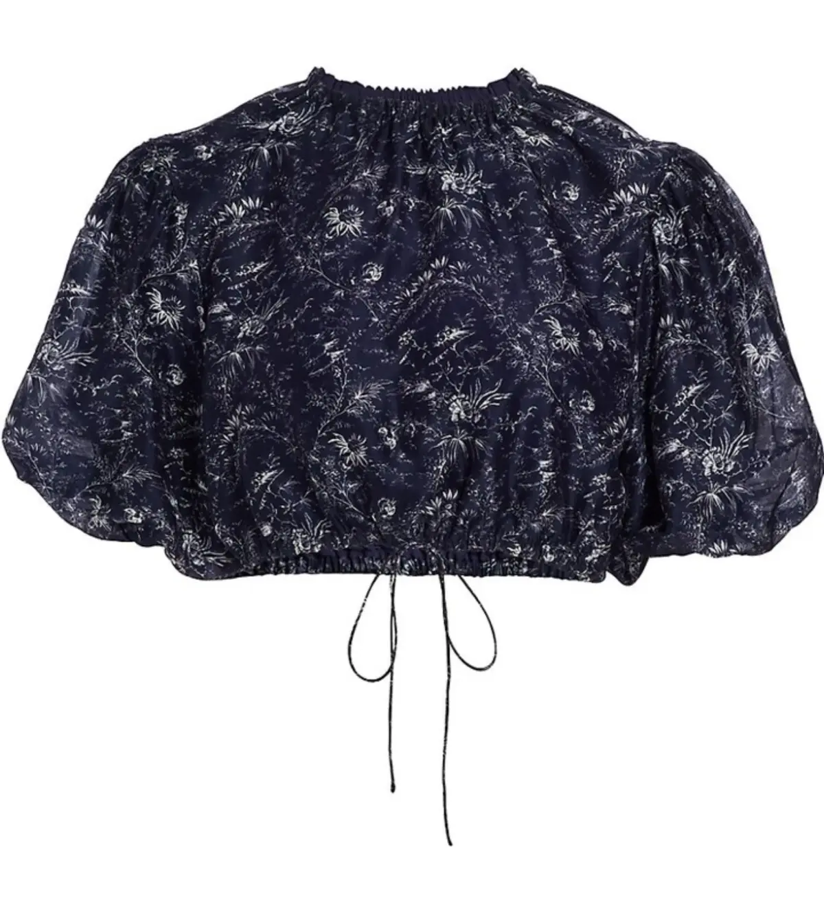 Sir The Label Caprice Puff-Sleeve Cropped Top and Maxi Skirt Set Navy Floral Size 0/AU 6 - Image 6