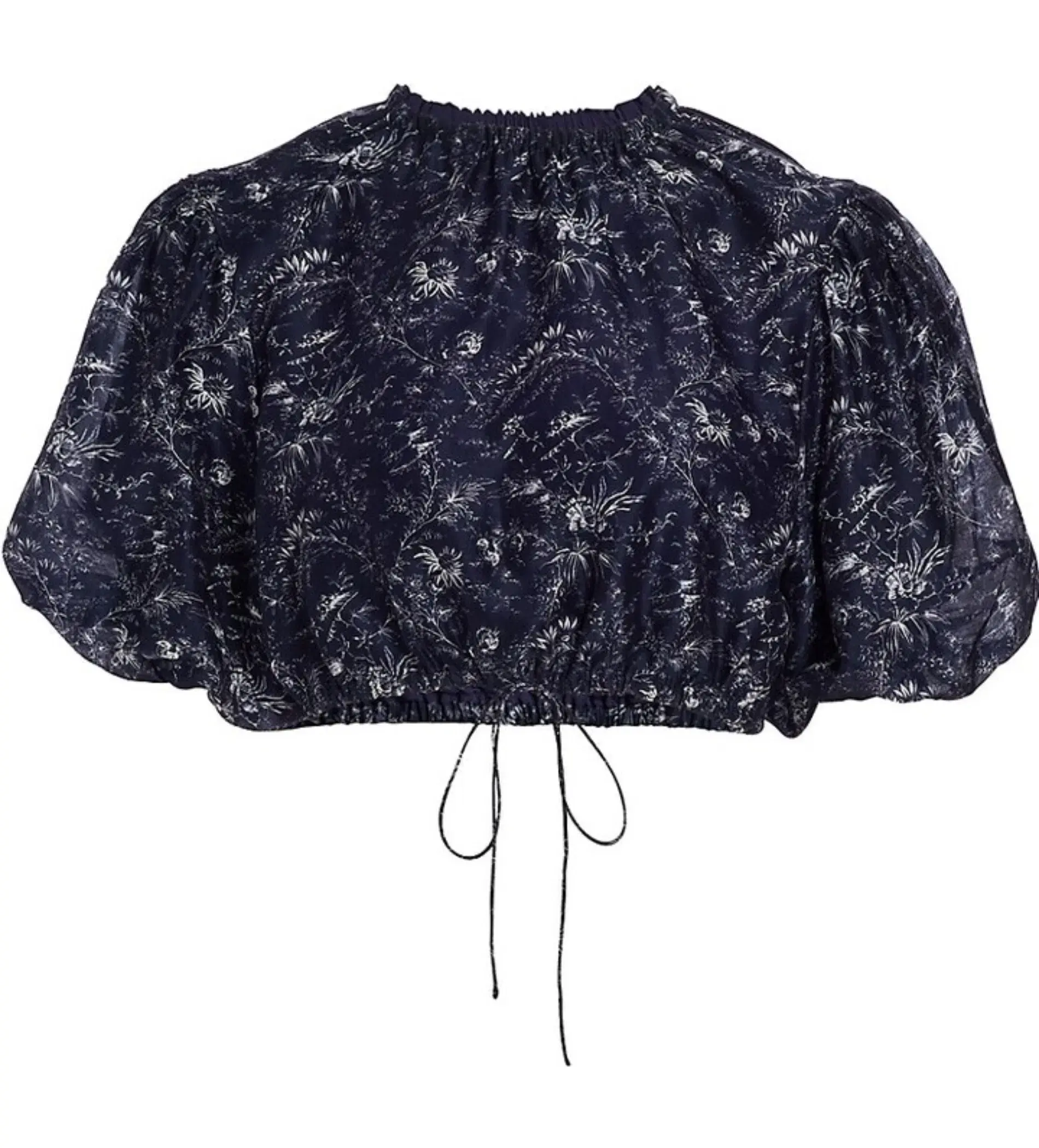 Sir The Label Caprice Puff-Sleeve Cropped Top and Maxi Skirt Set Navy Floral Size 0/AU 6 - Image 6