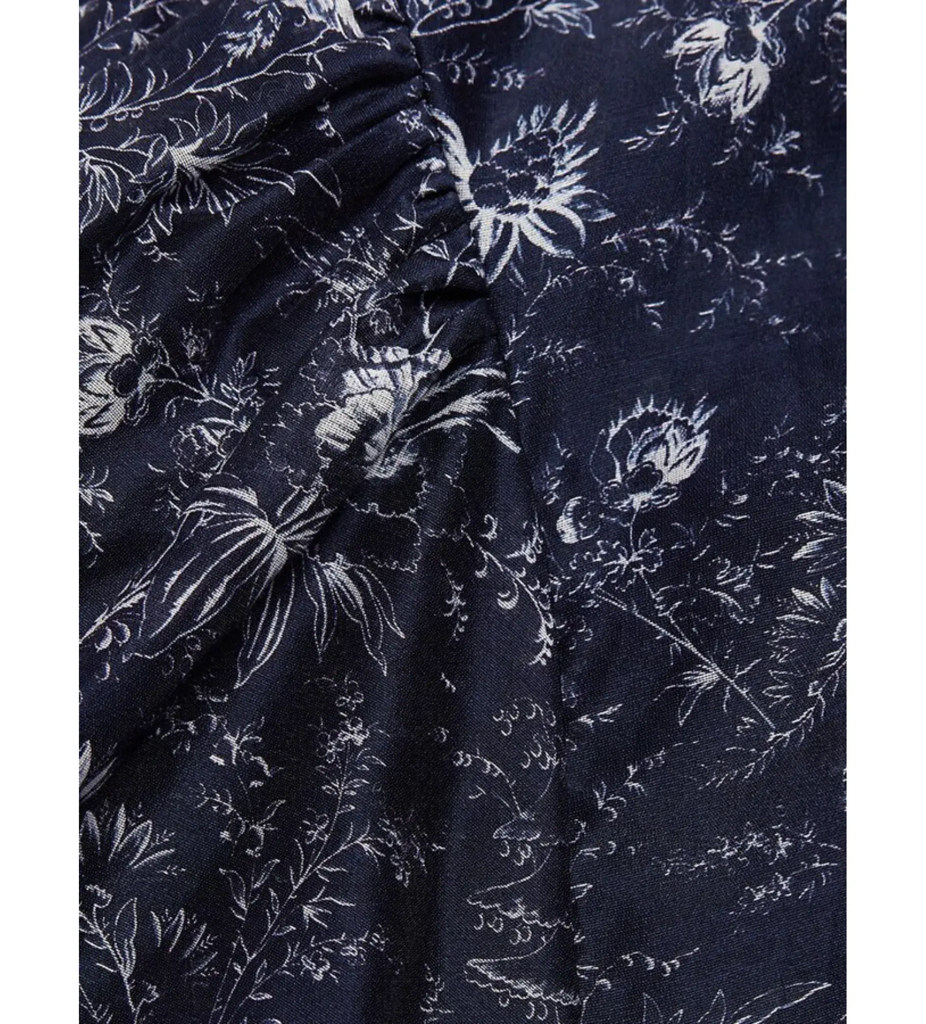 Sir The Label Caprice Puff-Sleeve Cropped Top and Maxi Skirt Set Navy Floral Size 0/AU 6 - Image 7