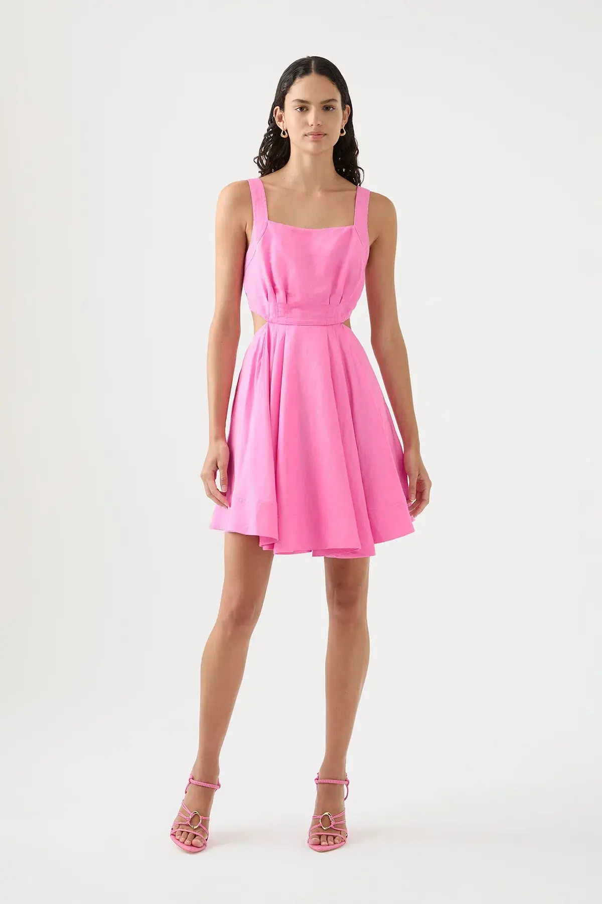 Aje Clara Protea Tie Back Mini Pink Candy Size 8 - Image 1