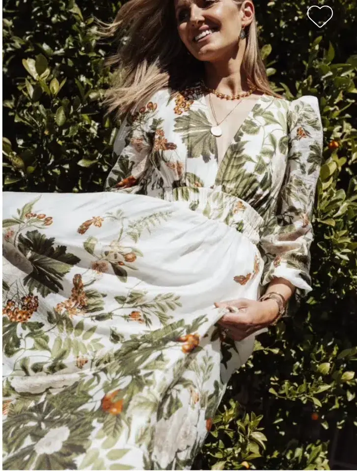 Sheike Garden of Eden Maxi Dress Print Size 16 - Image 4
