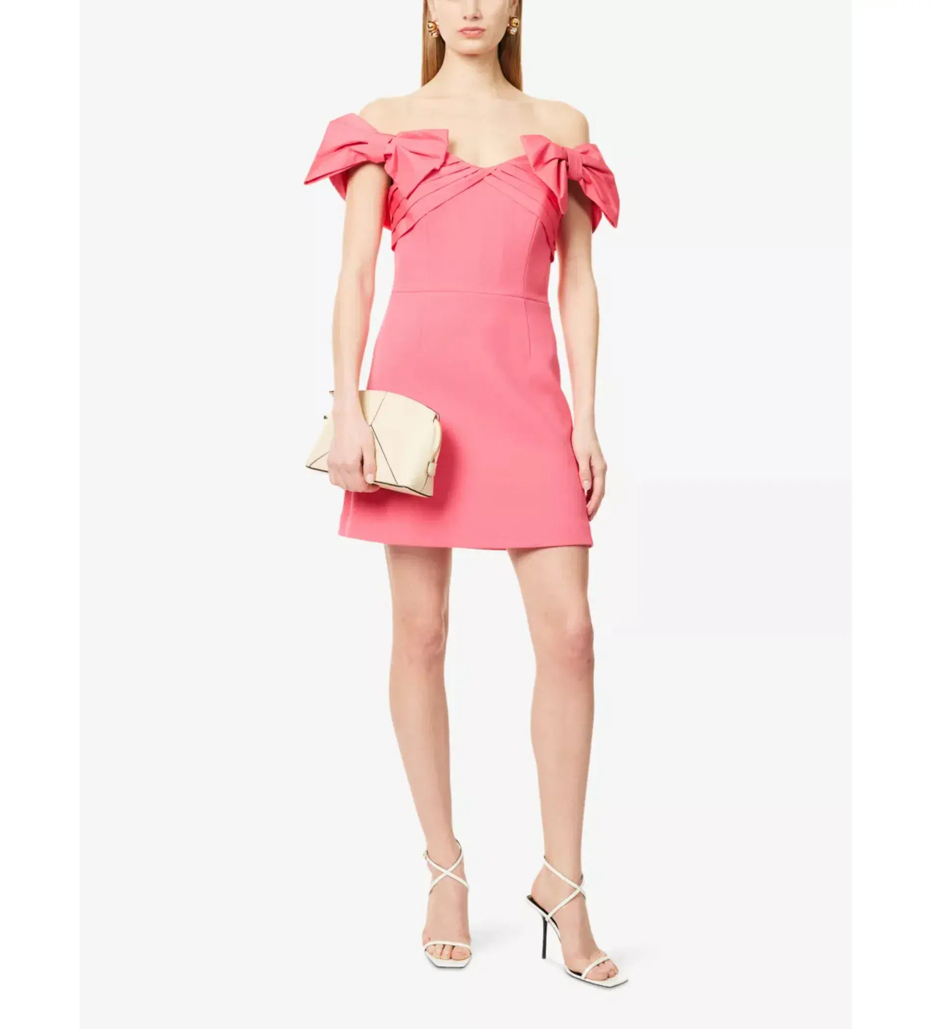 Rebecca Vallance Posey Off the Shoulder Stretch Crepe Mini Dress Size 8 - Image 1