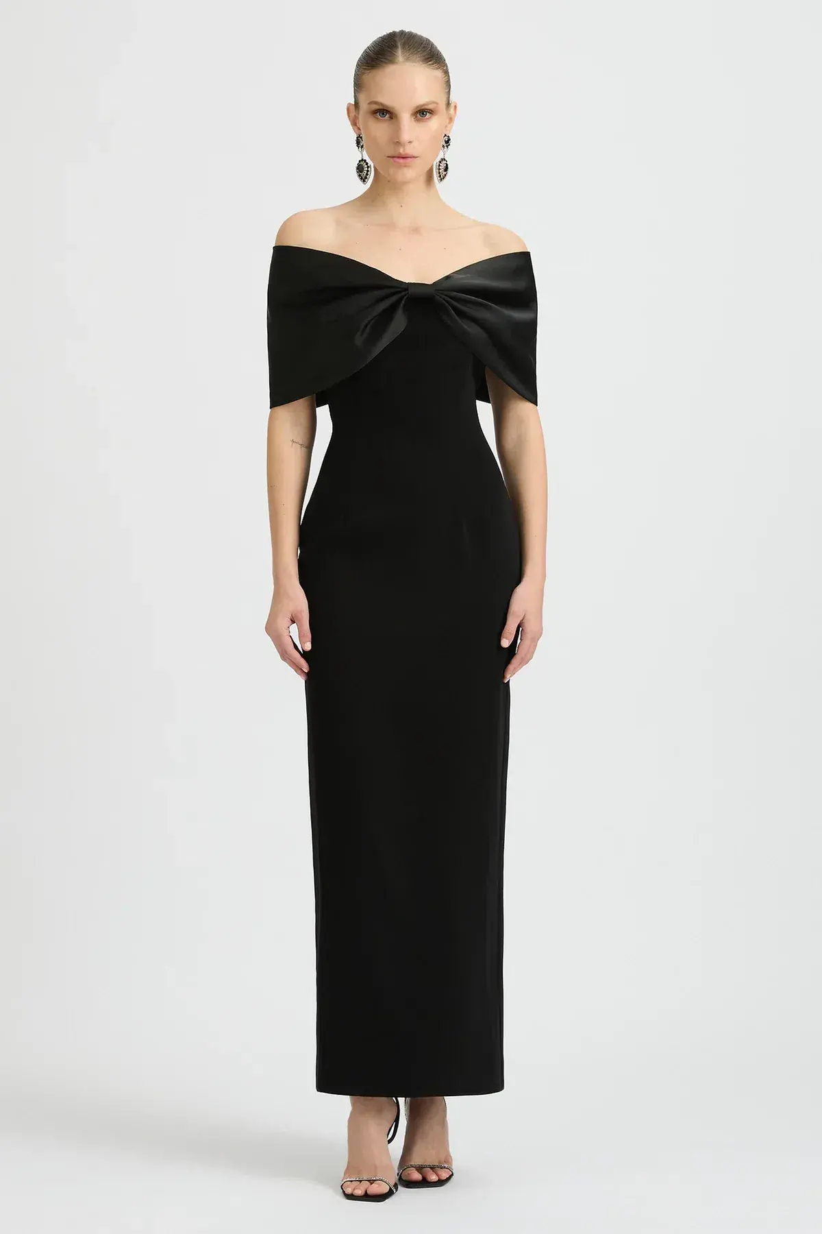 Sonya Moda "Belluno" Midi Dress Black Size 12 - Image 1
