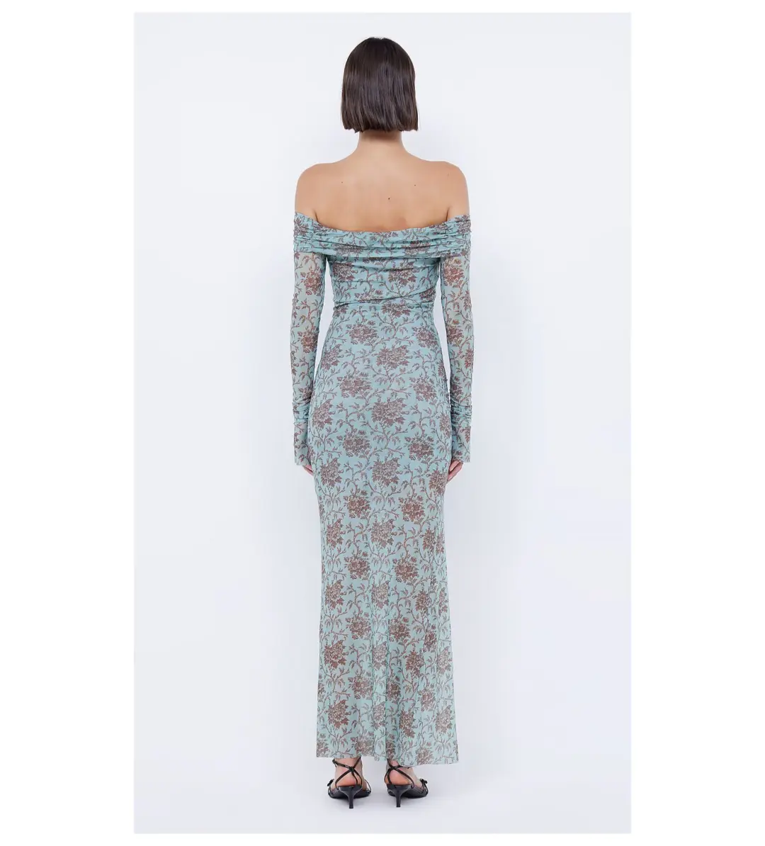 Bec and Bridge Twiggy Long Sleeve in Juniper Floral Size AU 10 for rent on The Volte - main image