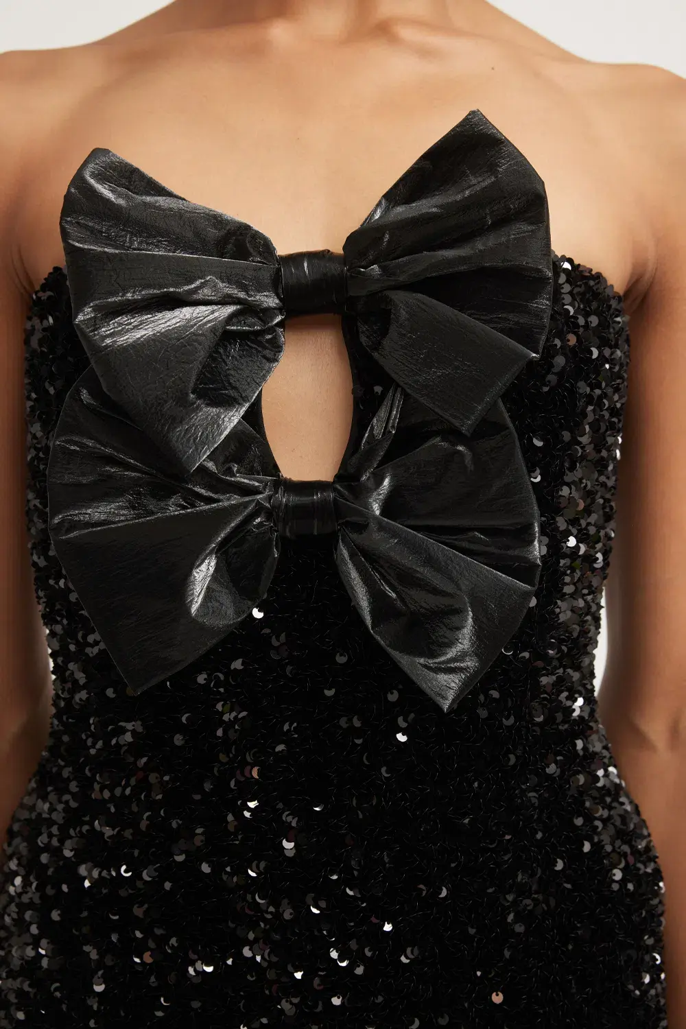 Tojha Harlynne Dress Black Sequin Size 6 - Image 5