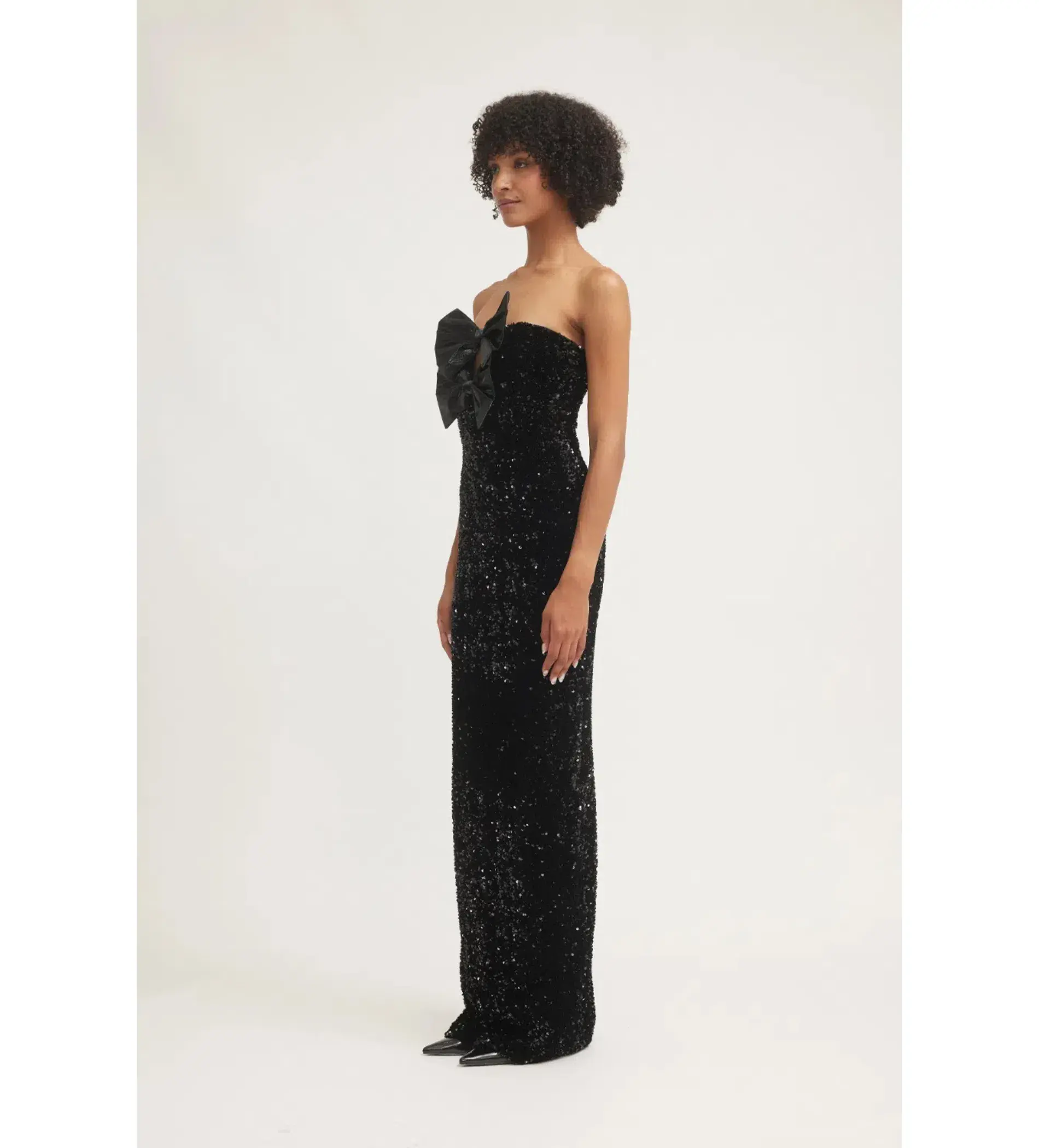 Tojha Harlynne Dress in Black Sequin Size 12 - Image 2