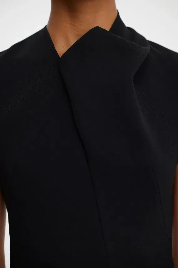 Acler Warfield Mini Dress Black Size 10 - Image 4