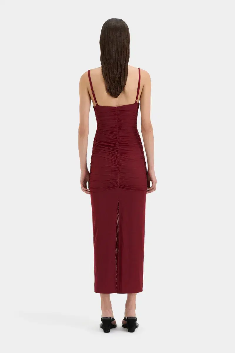 Sir Jacques Beaded Midi Dress Berry Size 1 / Size AU 8 - Image 2