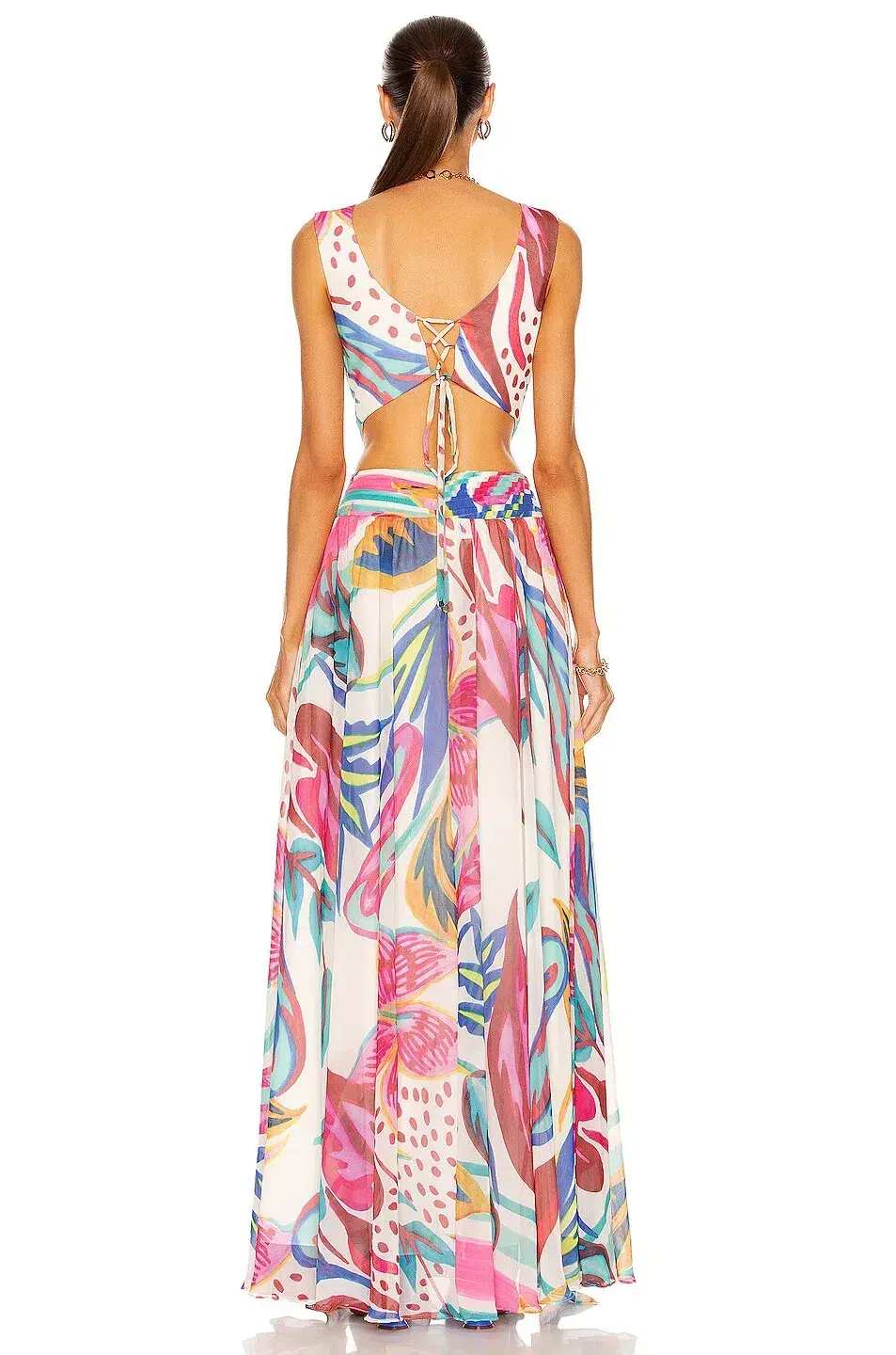 NEW Patbo Flora Maxi Cutout Dress Floral Size 8 - Image 4