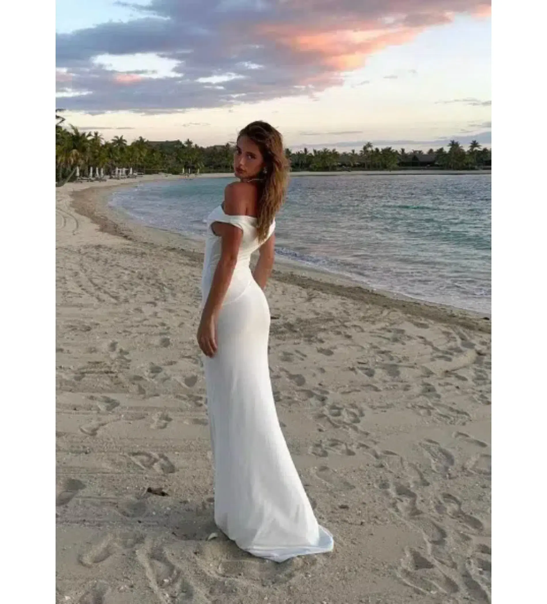 Natalie Rolt Bettina Gown In White Size 0/AU 6 - Image 4