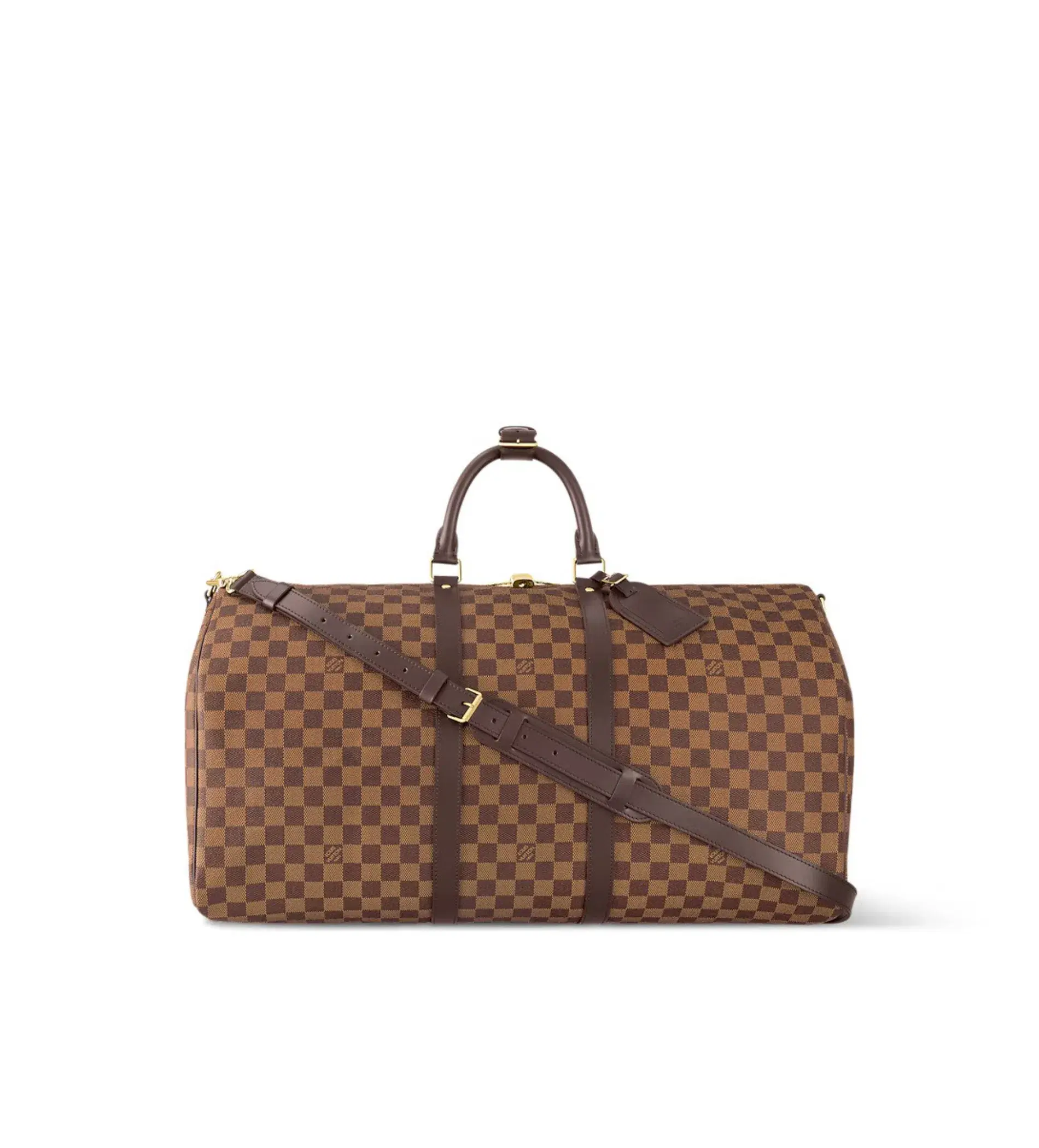 Louis Vuitton Keepall Bandoulière 55 in Damier Ebene - Image 1