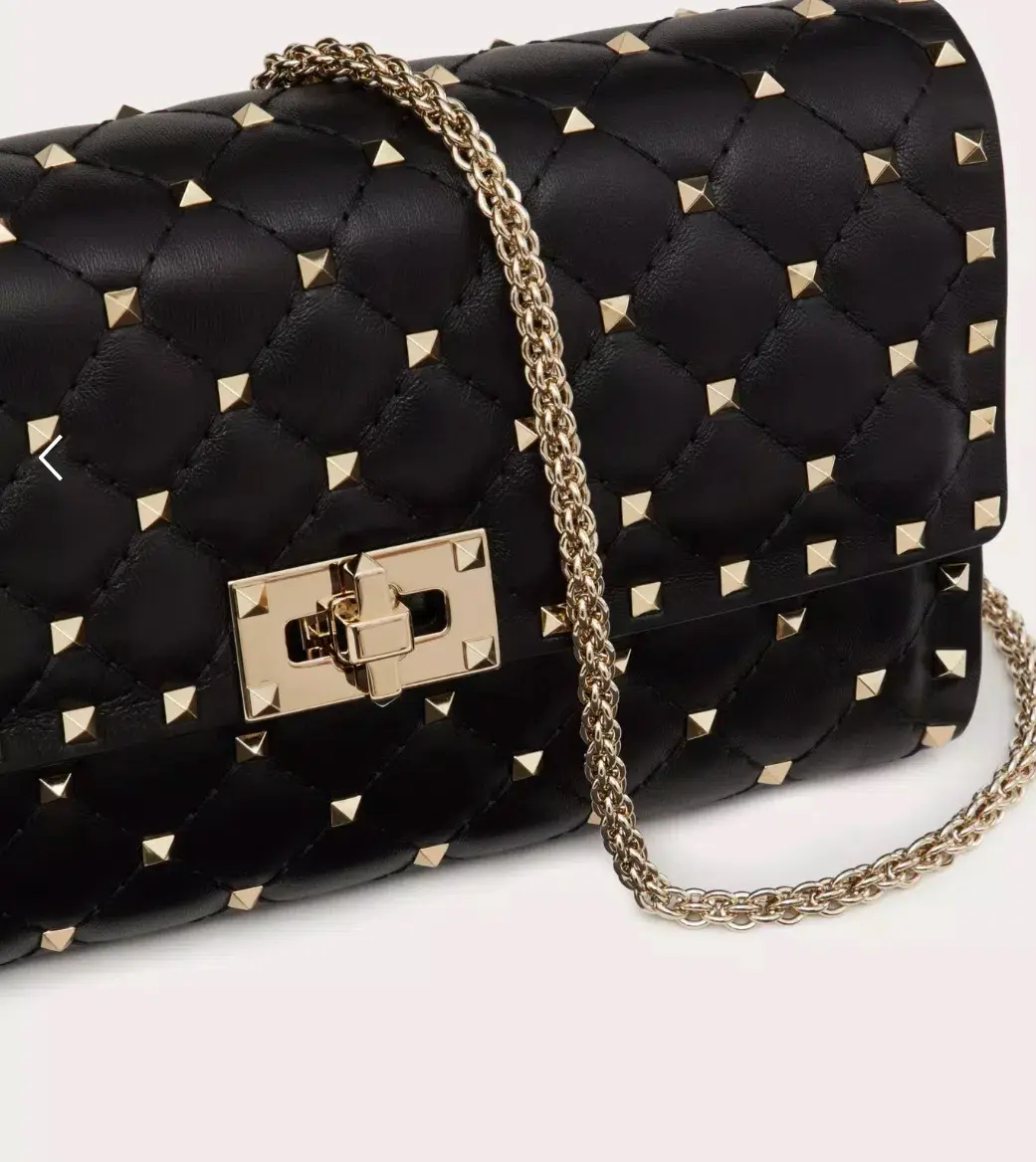 Valentino Rockstud Spike Clutch in Black - Image 5