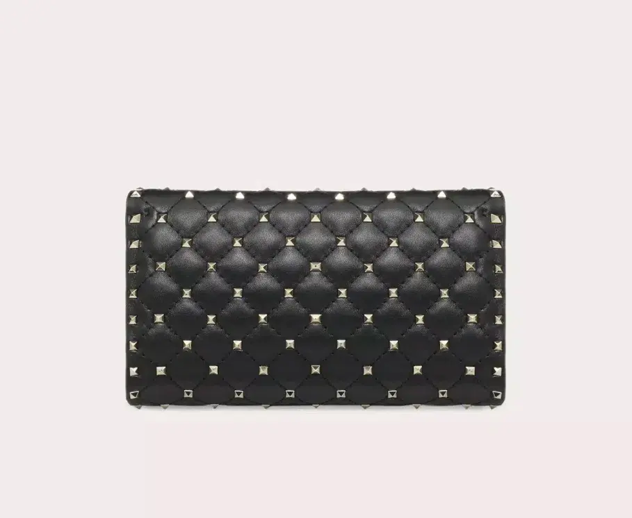 Valentino Rockstud Spike Clutch in Black - Image 3