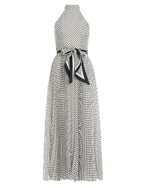 Zimmermann Super Eight Picnic Dress Polka With Scarf Midi Dress Size 3 / Size AU 14 - Image 1