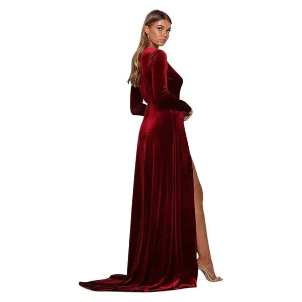 Elle Zeuitoune Fontaine Gown Wine size 8 (AU) - Image 2