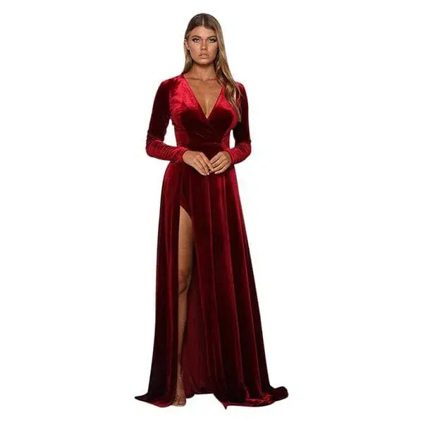 Elle Zeuitoune Fontaine Gown Wine size 8 (AU) - Image 1