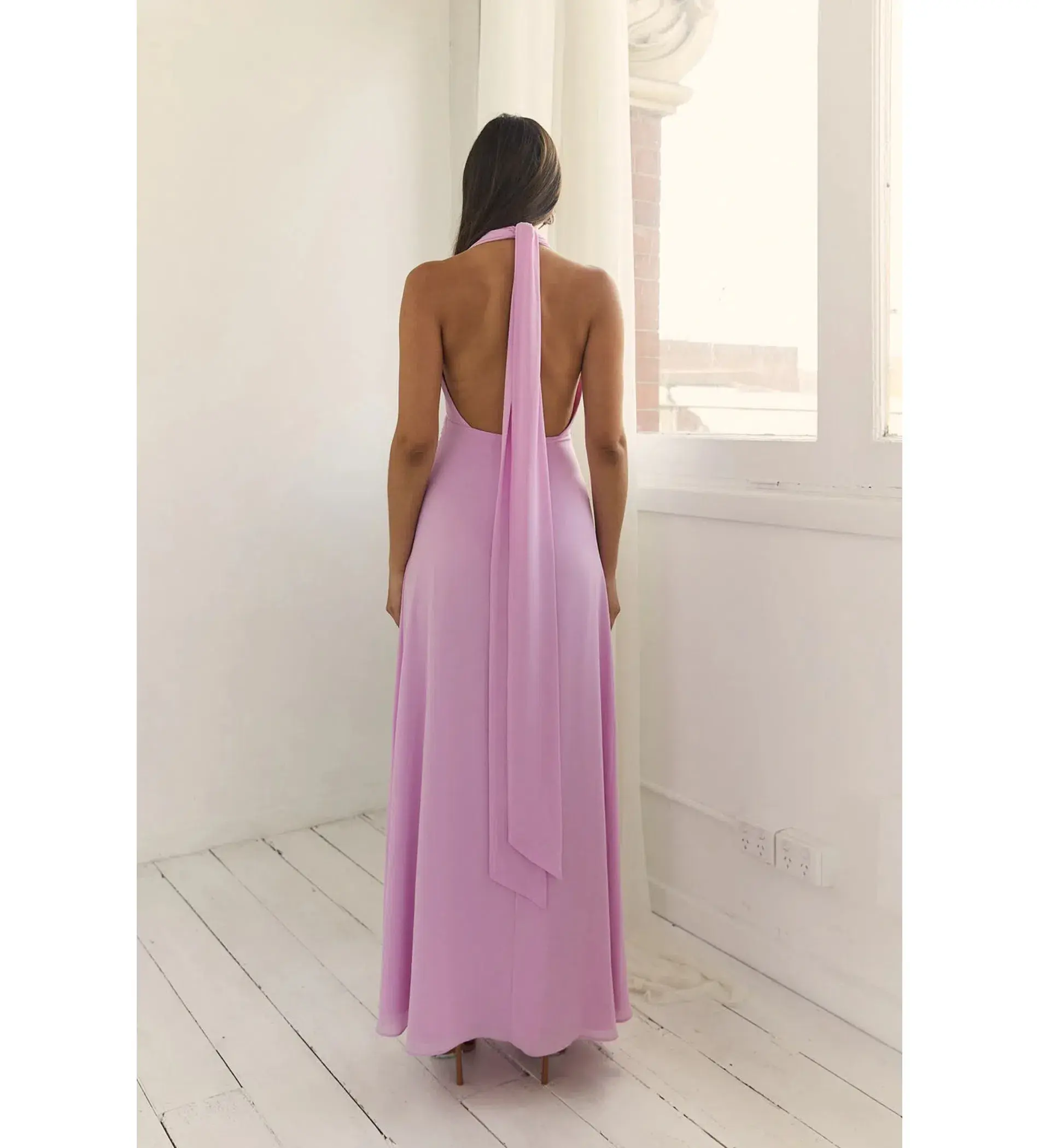 Calia Collection Antonia Maxi Dress Soft Pink Size XS/AU 6 - Image 6