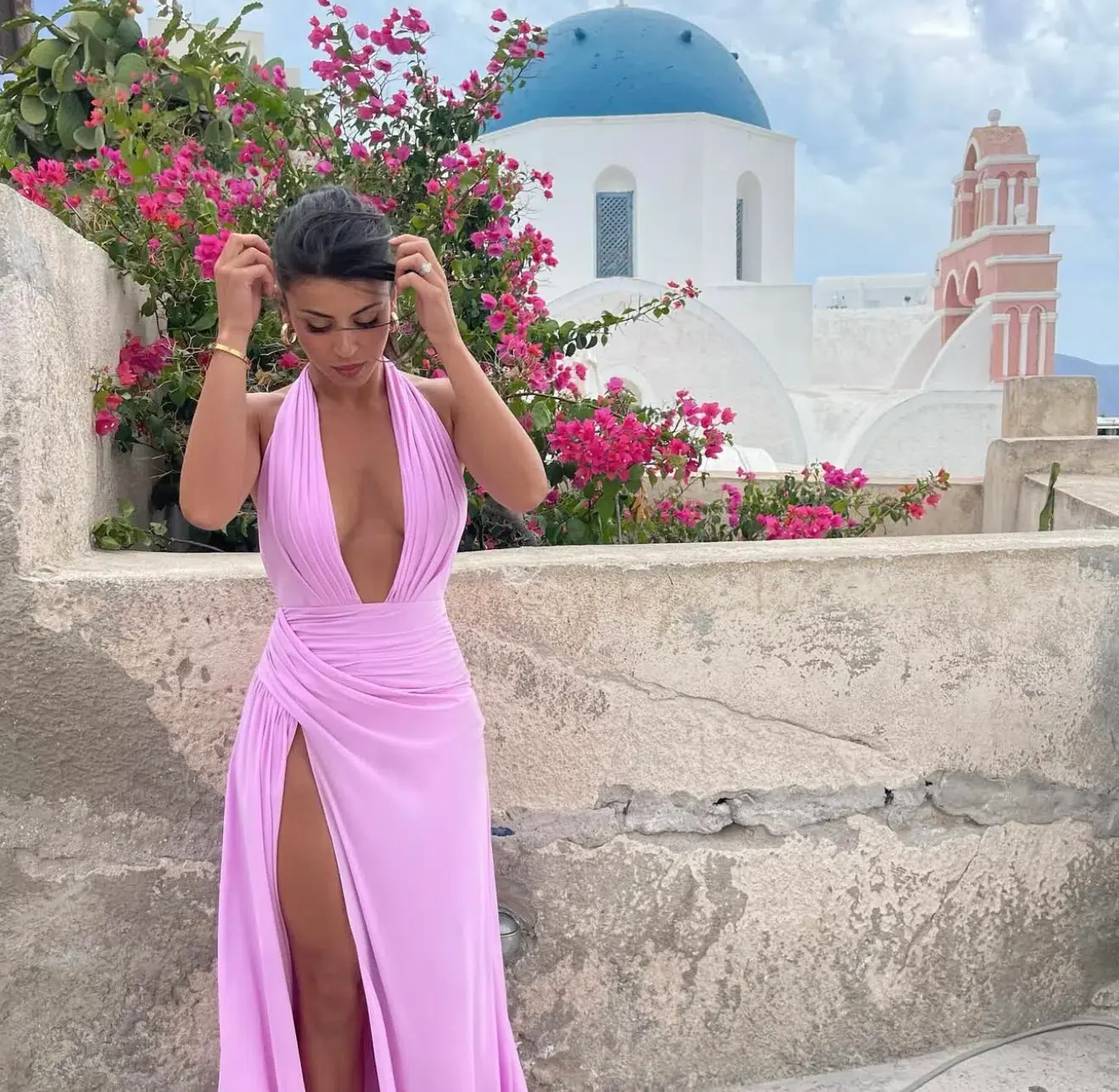 Calia Collection Antonia Maxi Dress Soft Pink Size XS/AU 6 - Image 5