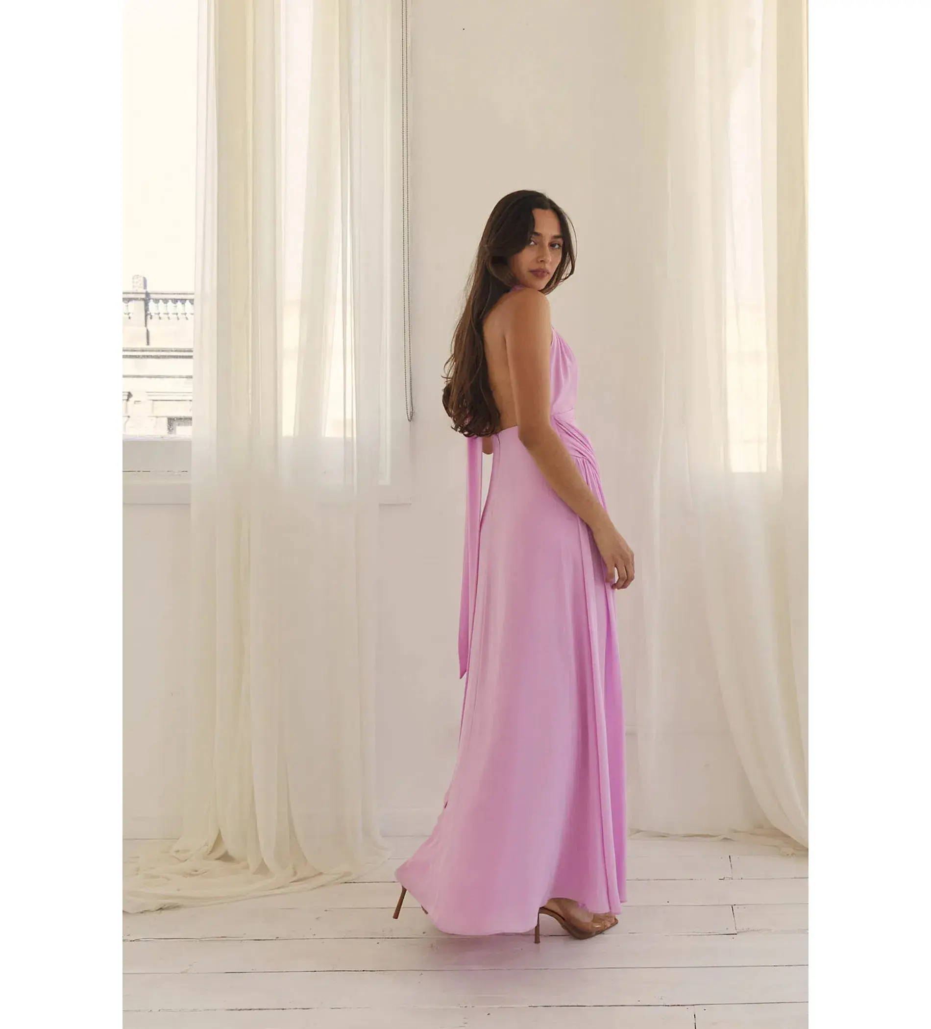Calia Collection Antonia Maxi Dress Soft Pink Size XS/AU 6 - Image 7