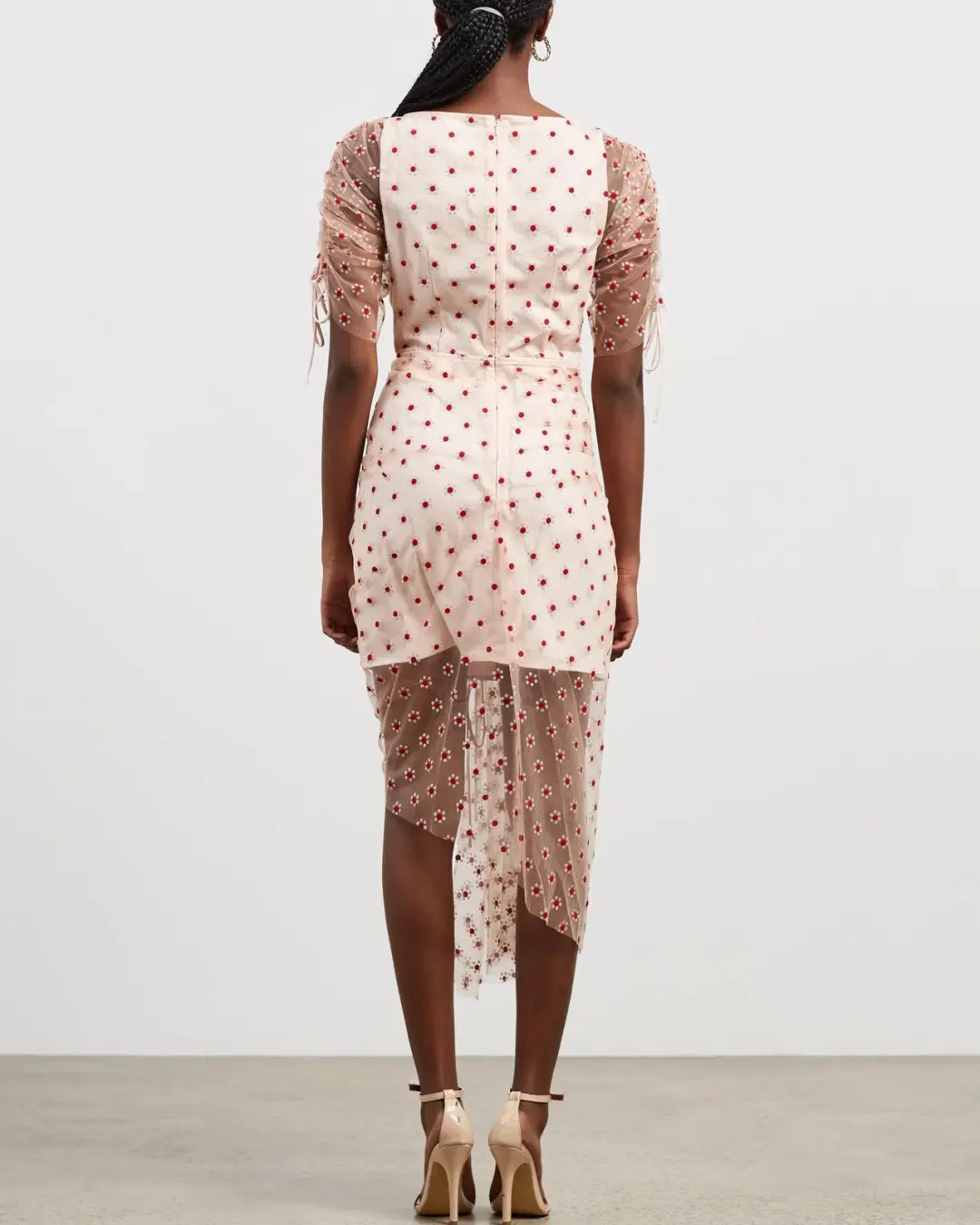 Alice McCall Stardust Mini Dress Blush Multi Size 8  for rent on The Volte - main image