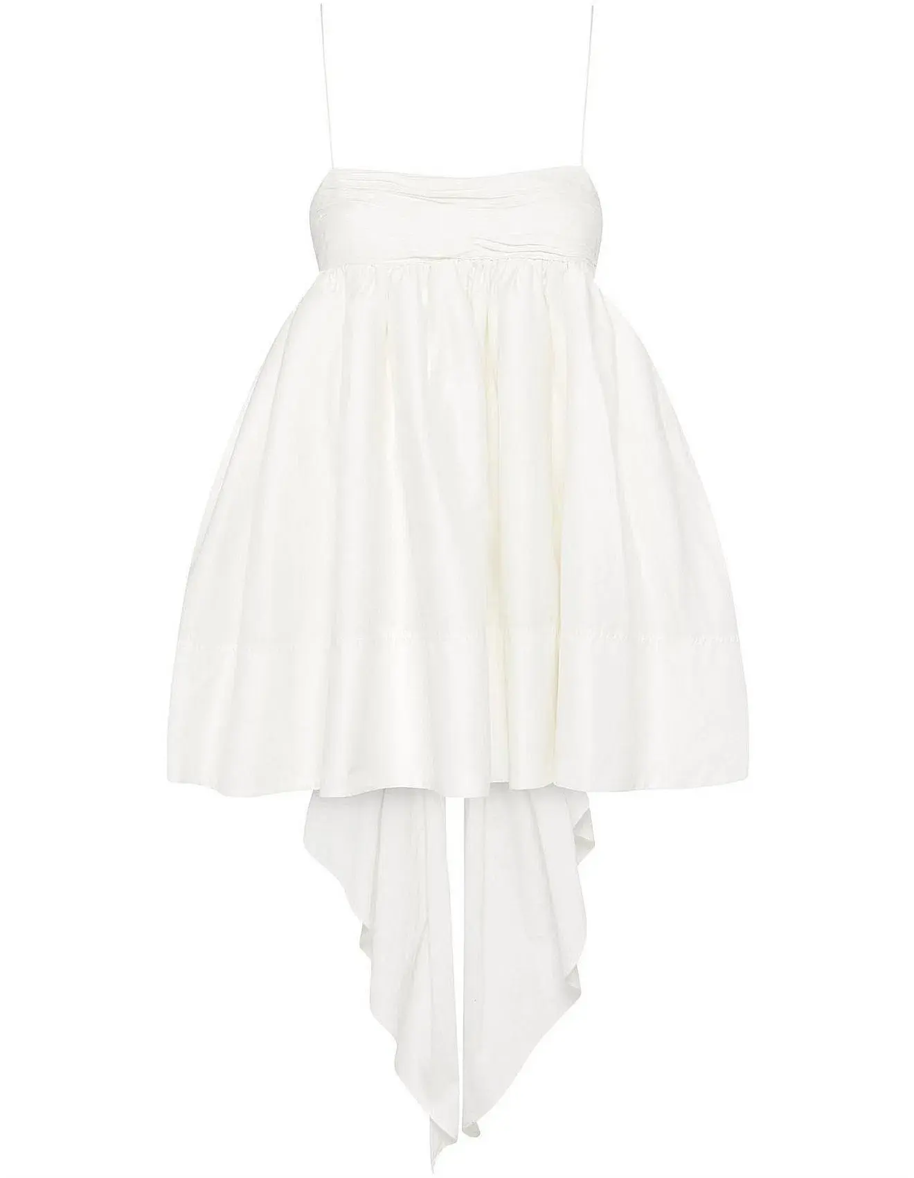 Aje Catina Bow Back Mini Dress Ivory White Size 10 - Image 8