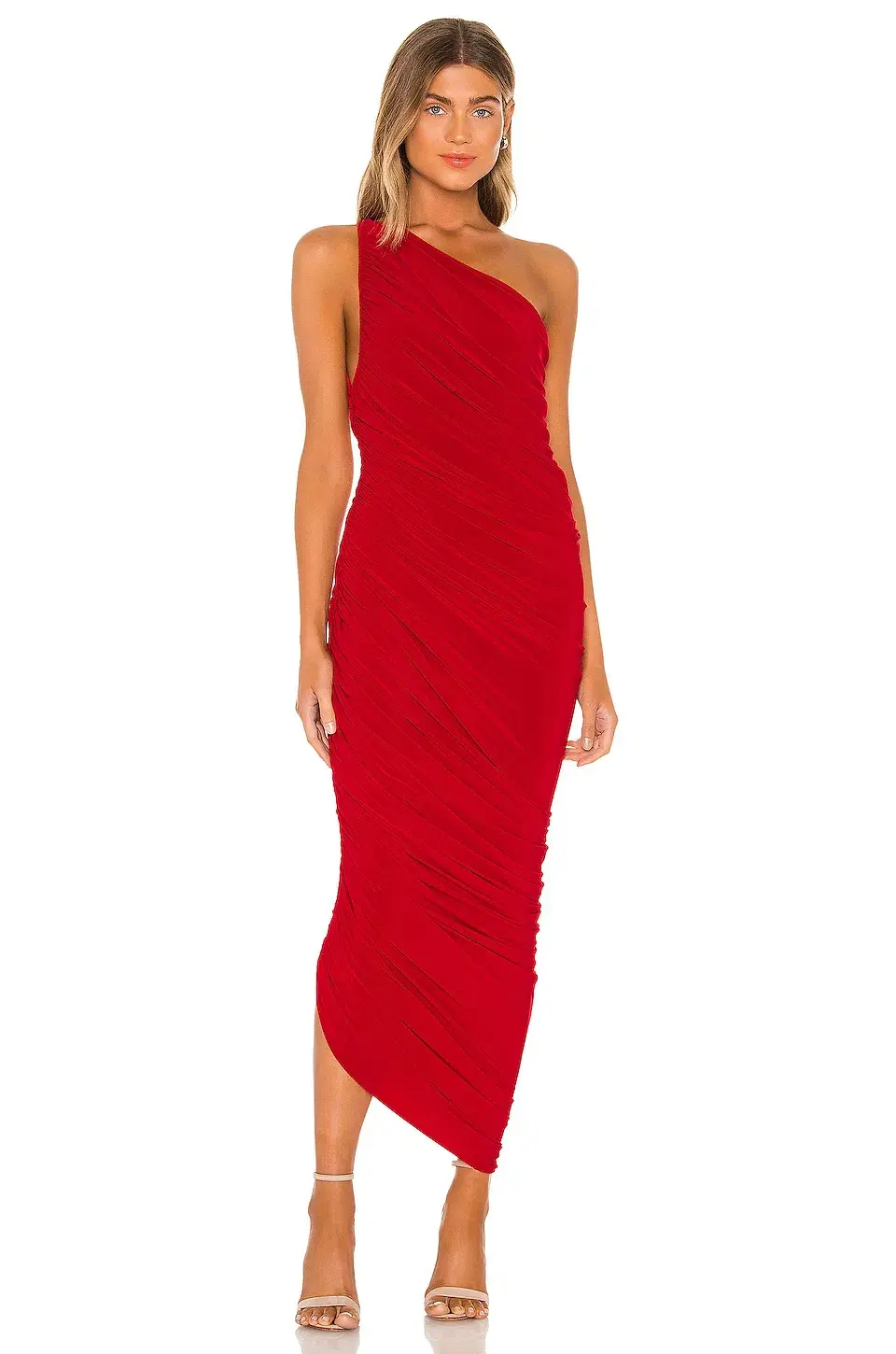 Norma Kamali Diana Gown Red Midi Size Size M / AU 10 - Image 1