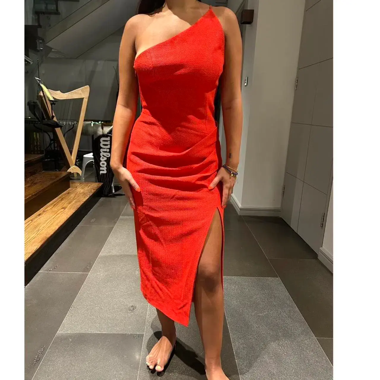 Manning Cartell Marvelous Creations Midi Dress Red Size M/AU 10 - Image 2