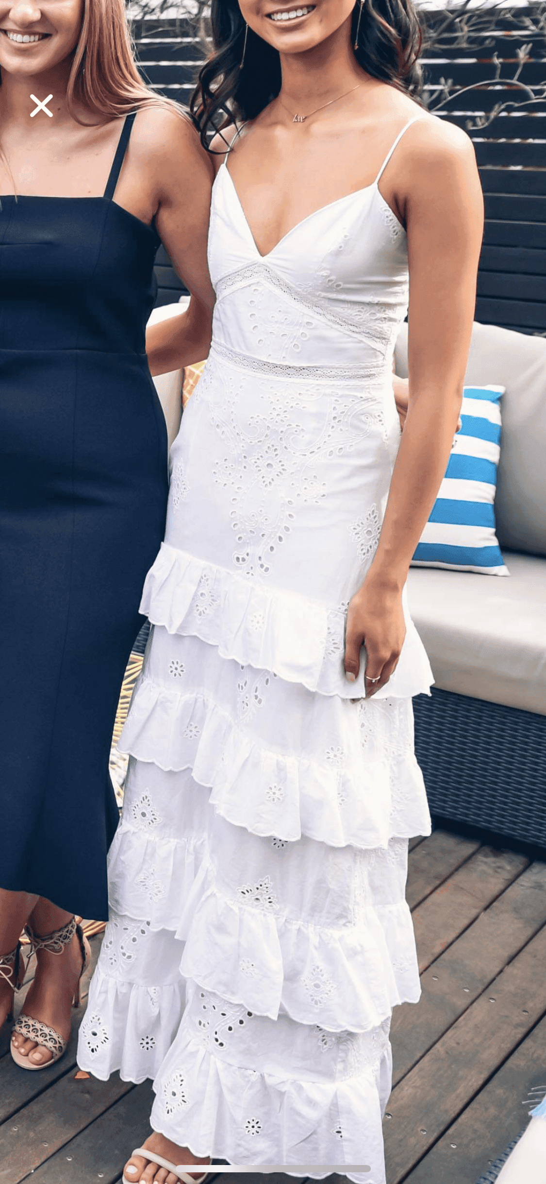 NICHOLAS White Broderie Dress Size 6 - Image 5