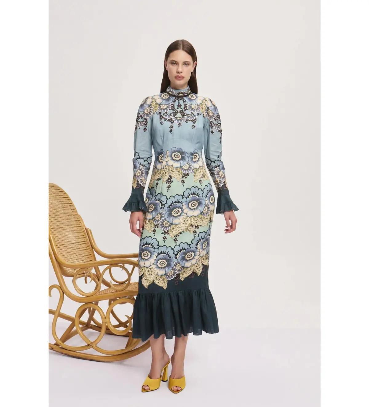 Alemais Madalena Midi Dress in Multi Size 10 - Image 1