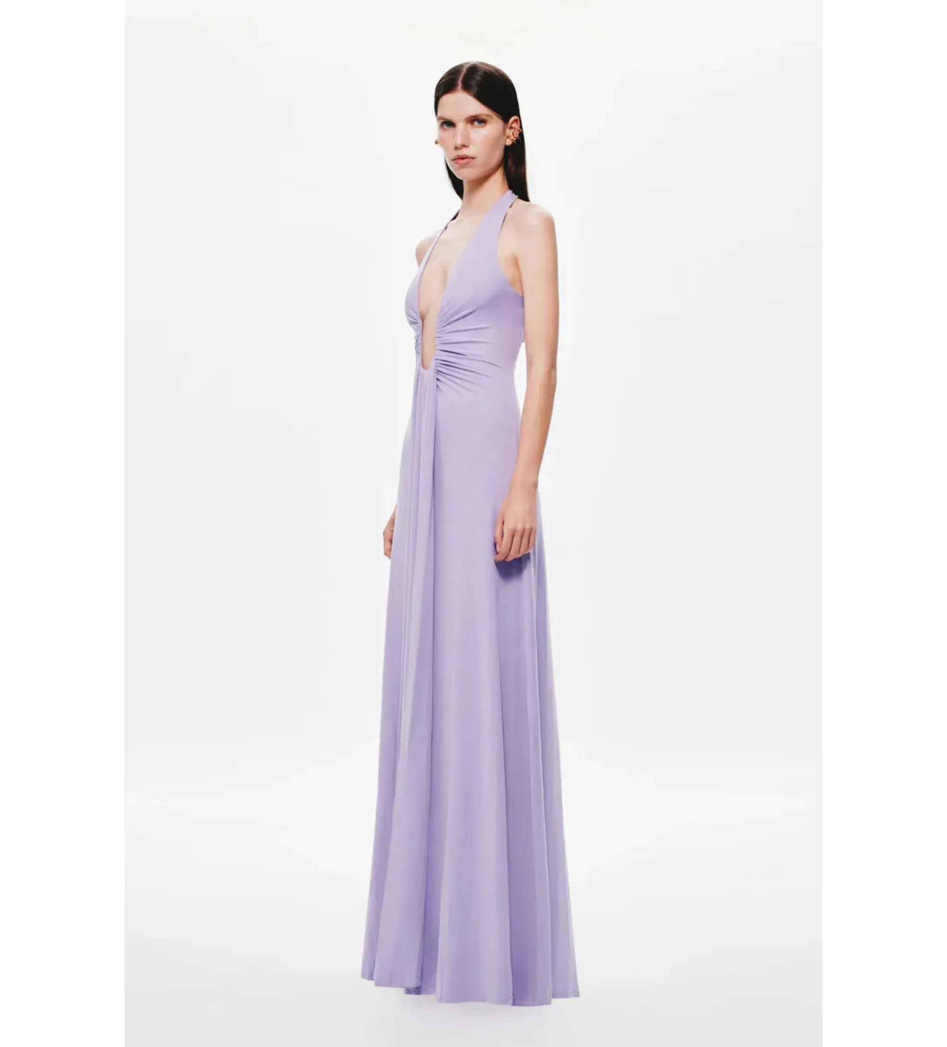 MISHA Jennifer Cupro Maxi Dress Lilac Size 10 - Image 2