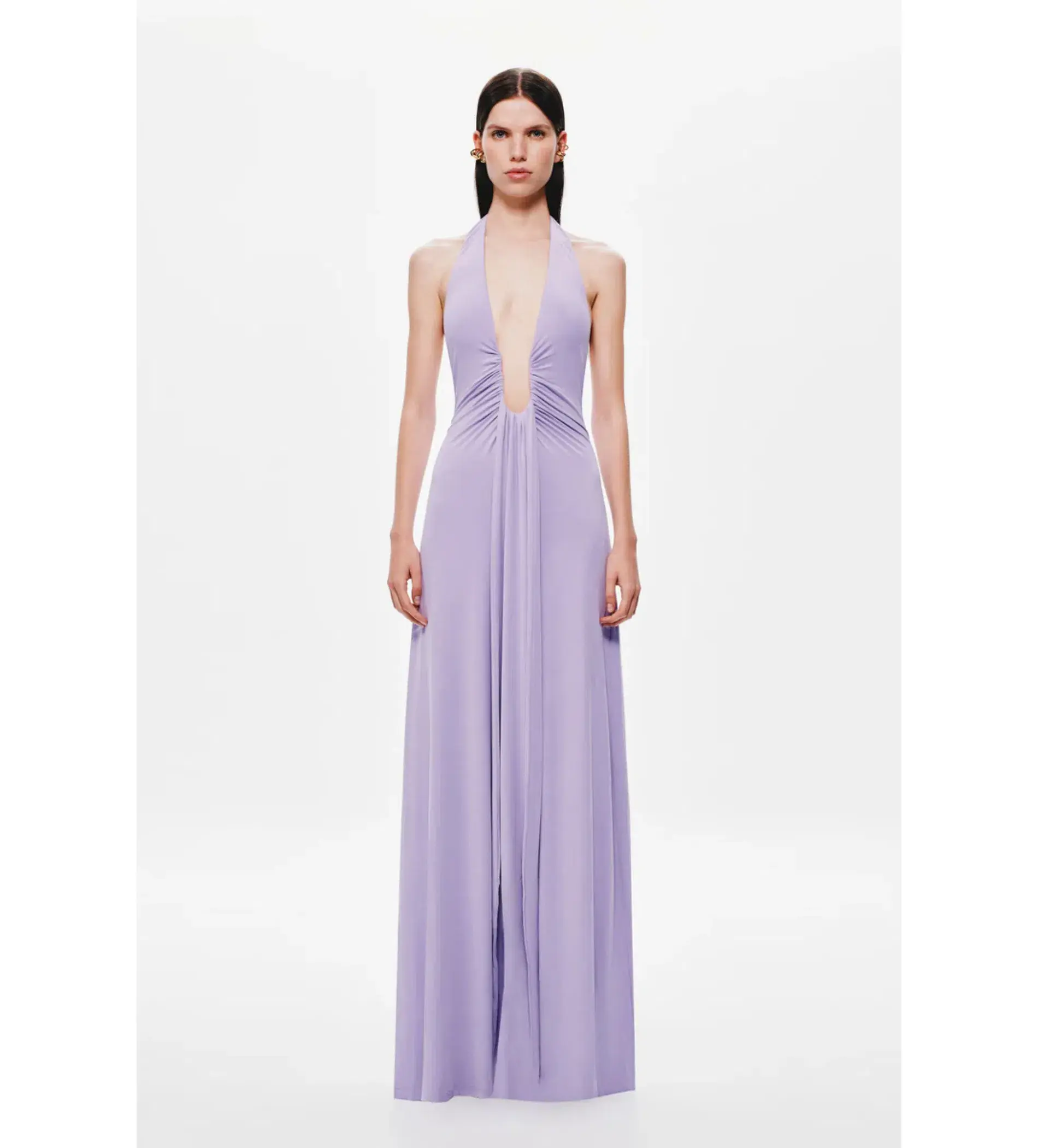 MISHA Jennifer Cupro Maxi Dress Lilac Size 10 - Image 1