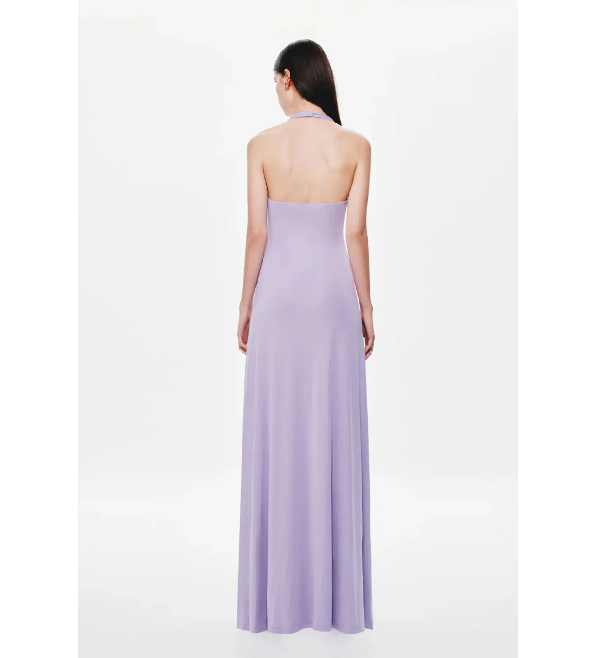 MISHA Jennifer Cupro Maxi Dress Lilac Size 10 - Image 3