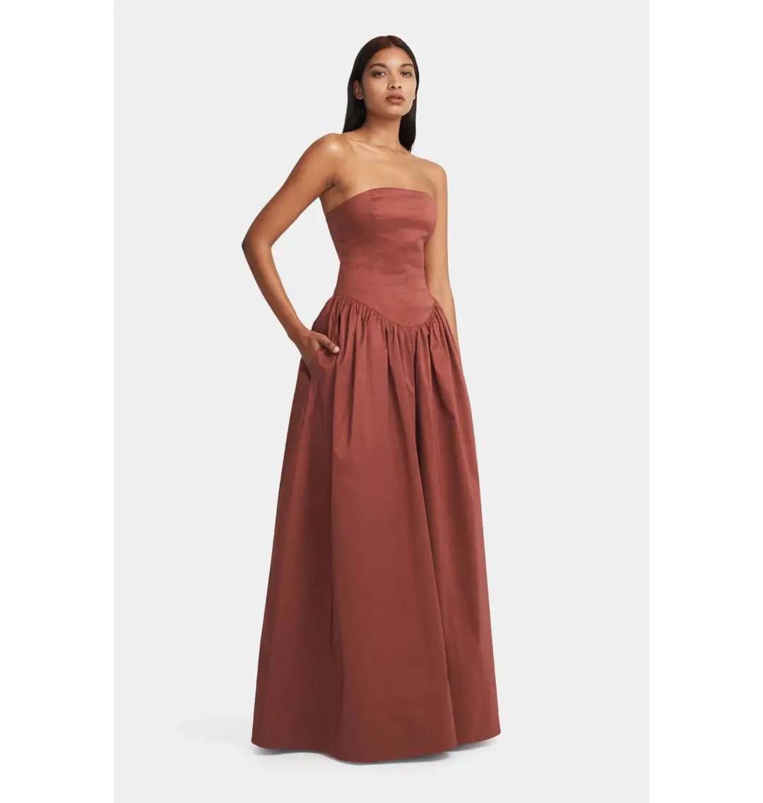 Hansen & Gretel Audrey Gown Pinot Size S / AU 8 for rent on The Volte - main image