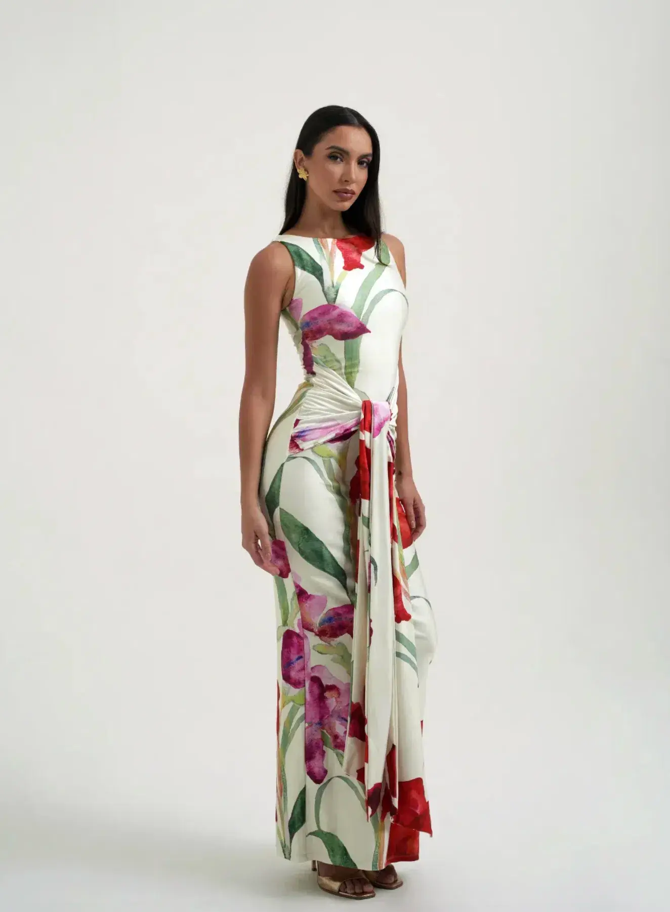 Sydney Lane Skye Wrap Maxi Dress Print Size S / AU 8 - Image 2